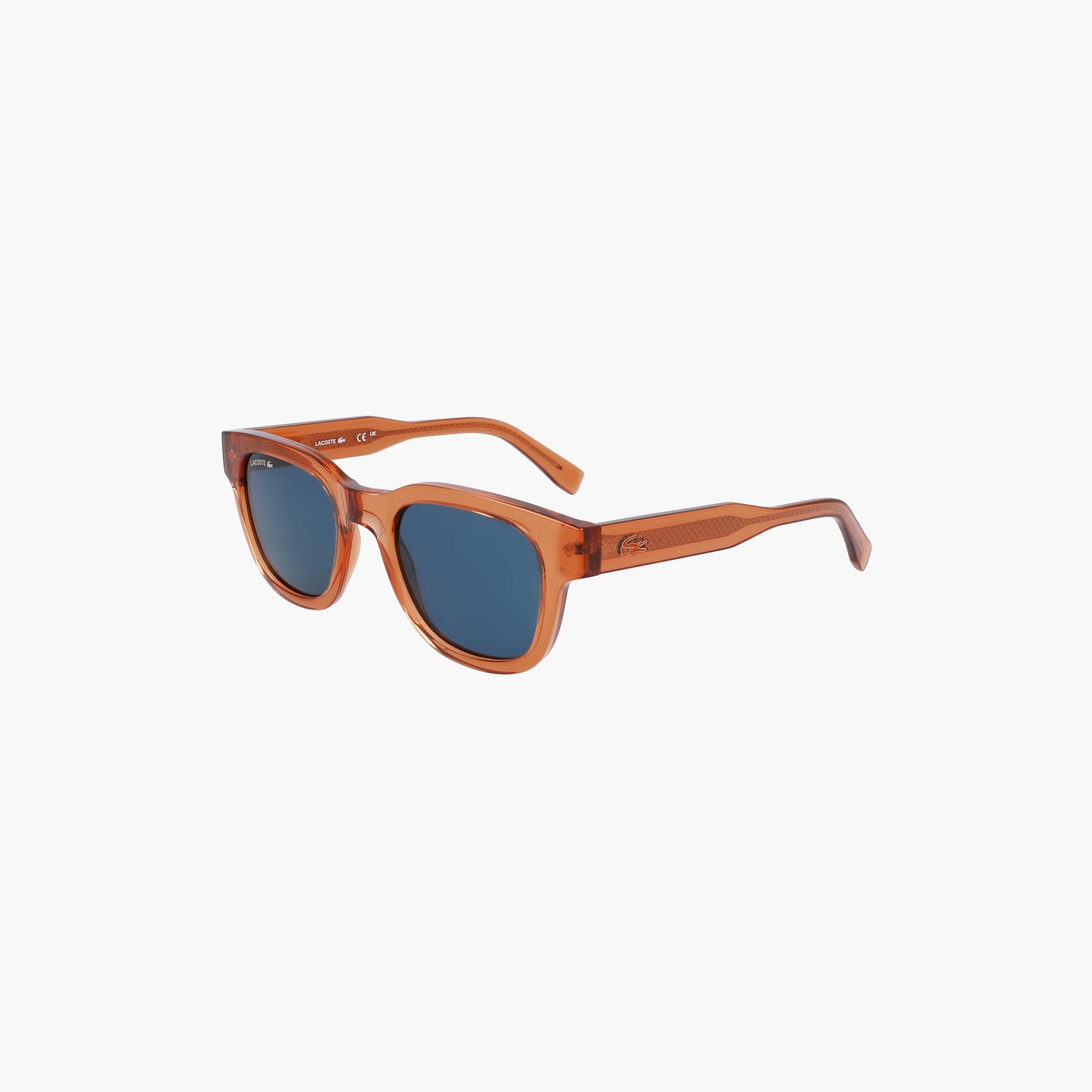LACOSTE Unisex Round Mirror Blue Sunglasses | L6023S.204-men-sunglasses-image-1