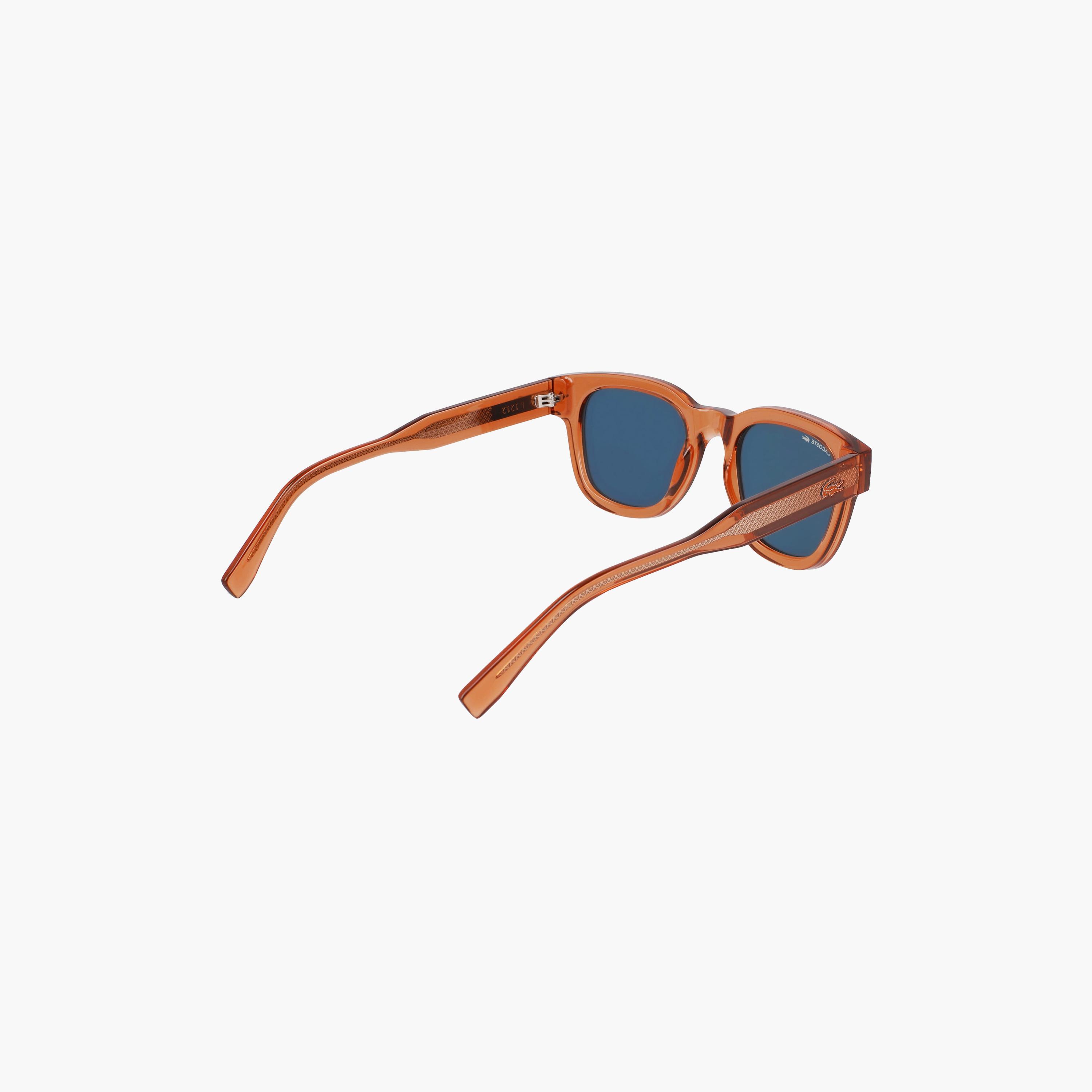 LACOSTE Unisex Round Mirror Blue Sunglasses | L6023S.204-men-sunglasses-image-3