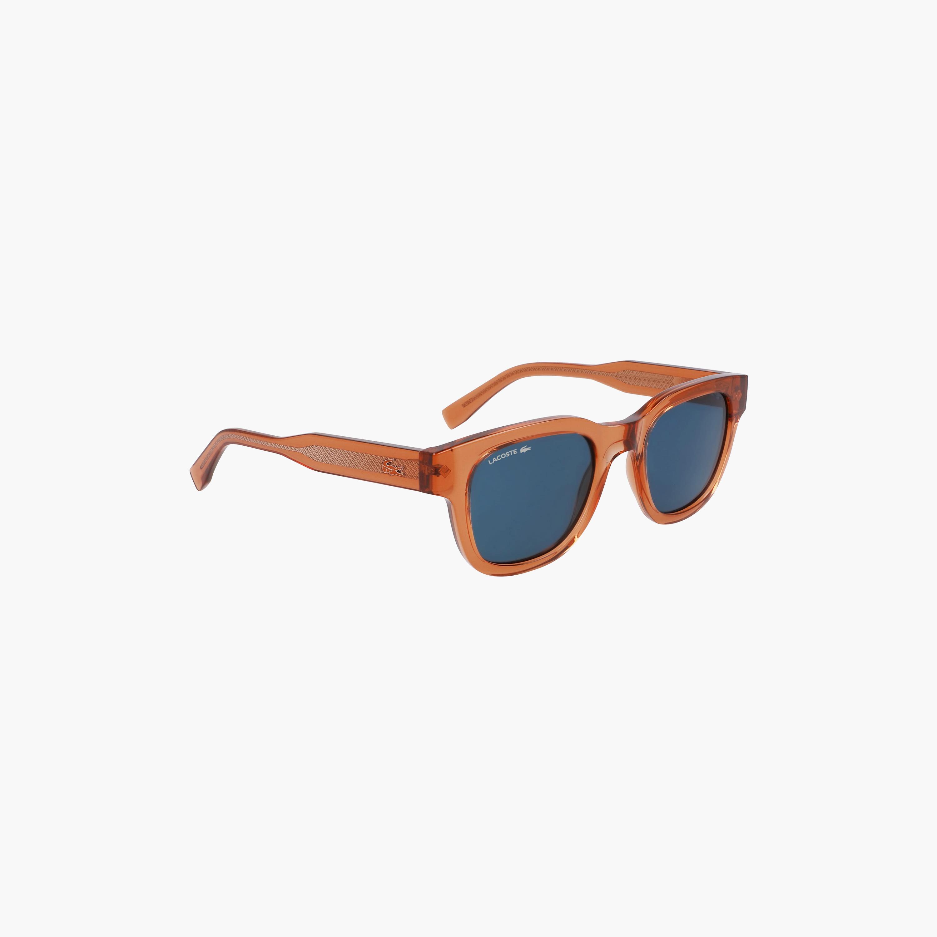LACOSTE Unisex Round Mirror Blue Sunglasses | L6023S.204-men-sunglasses-image-4