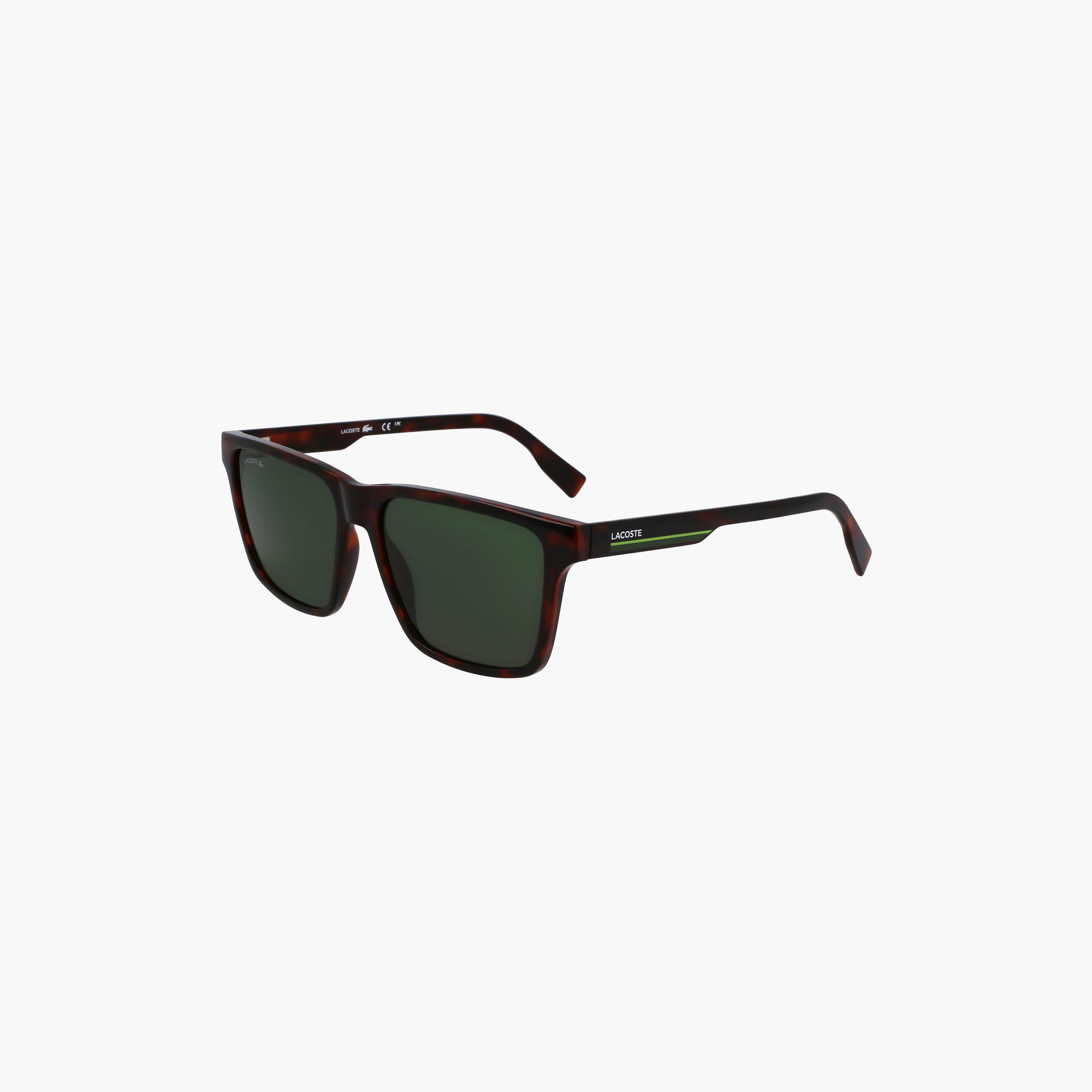 LACOSTE Men Square Mirror Green Sunglasses | L6039SN.214-men-sunglasses-image-1