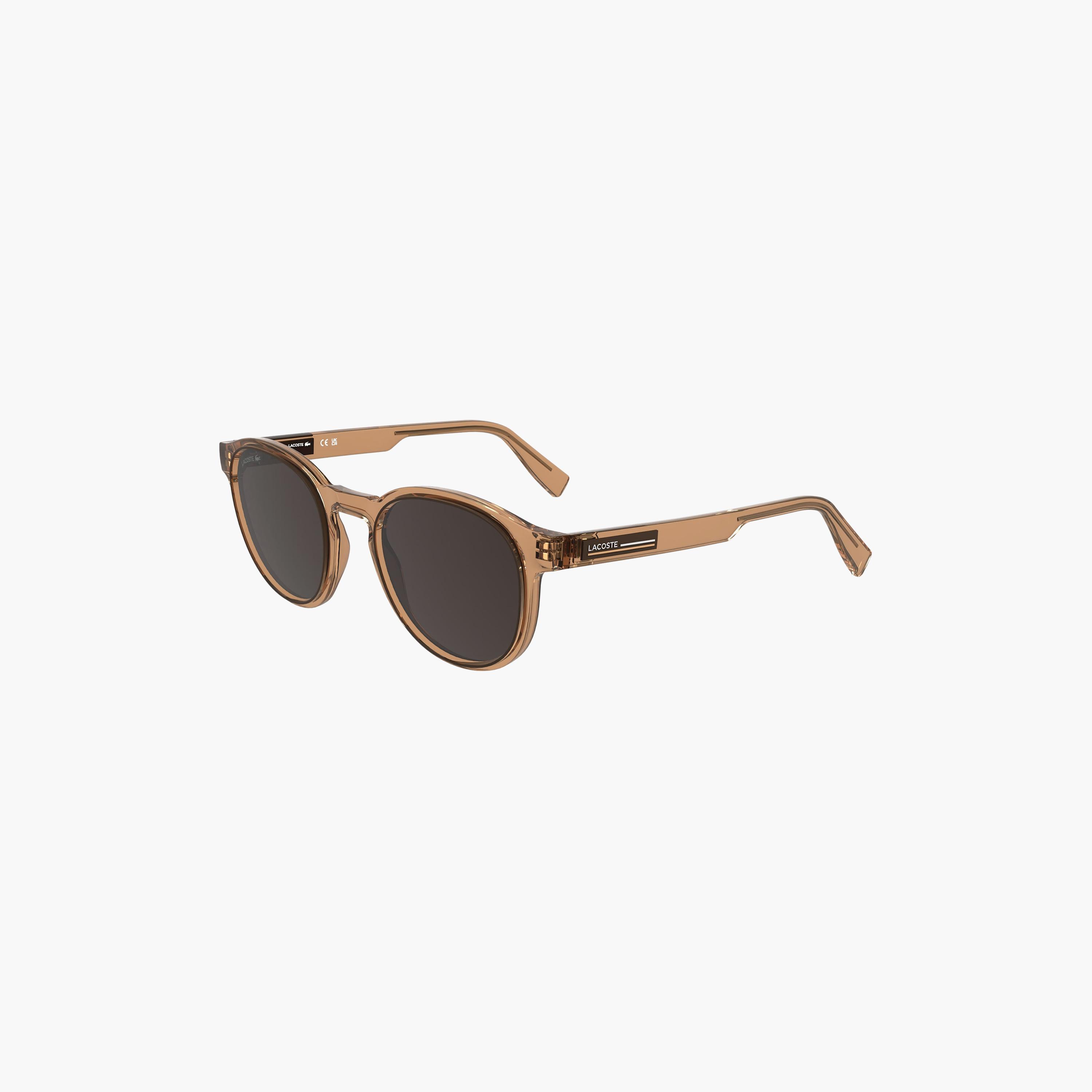 نظارات شمسية رجالية من لاكوست، دائرية سوداء عاكسة | L6055S.204-men-sunglasses-image-1