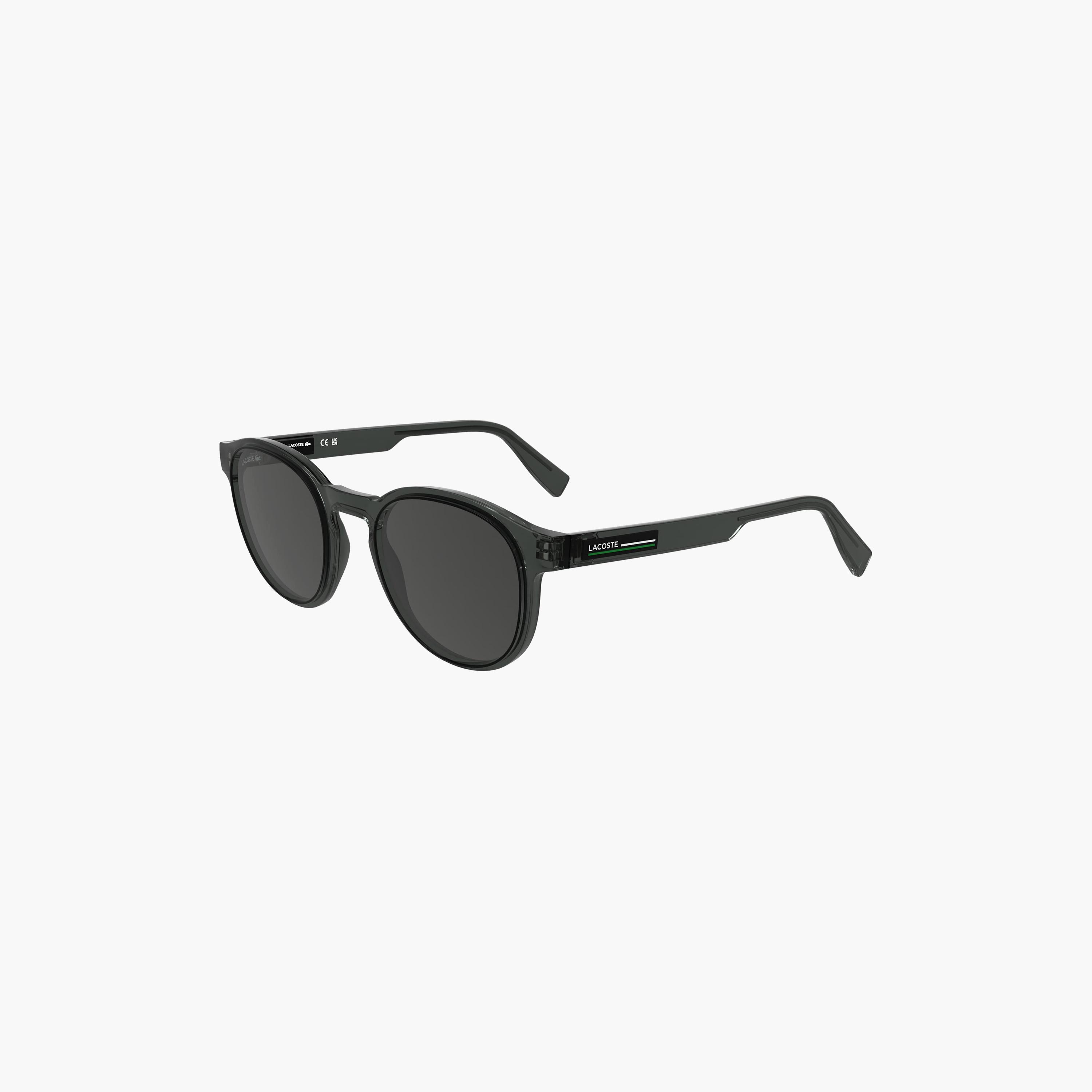 نظارات شمسية رجالية من لاكوست، دائرية سوداء عاكسة | L6055SN.035-men-sunglasses-image-1