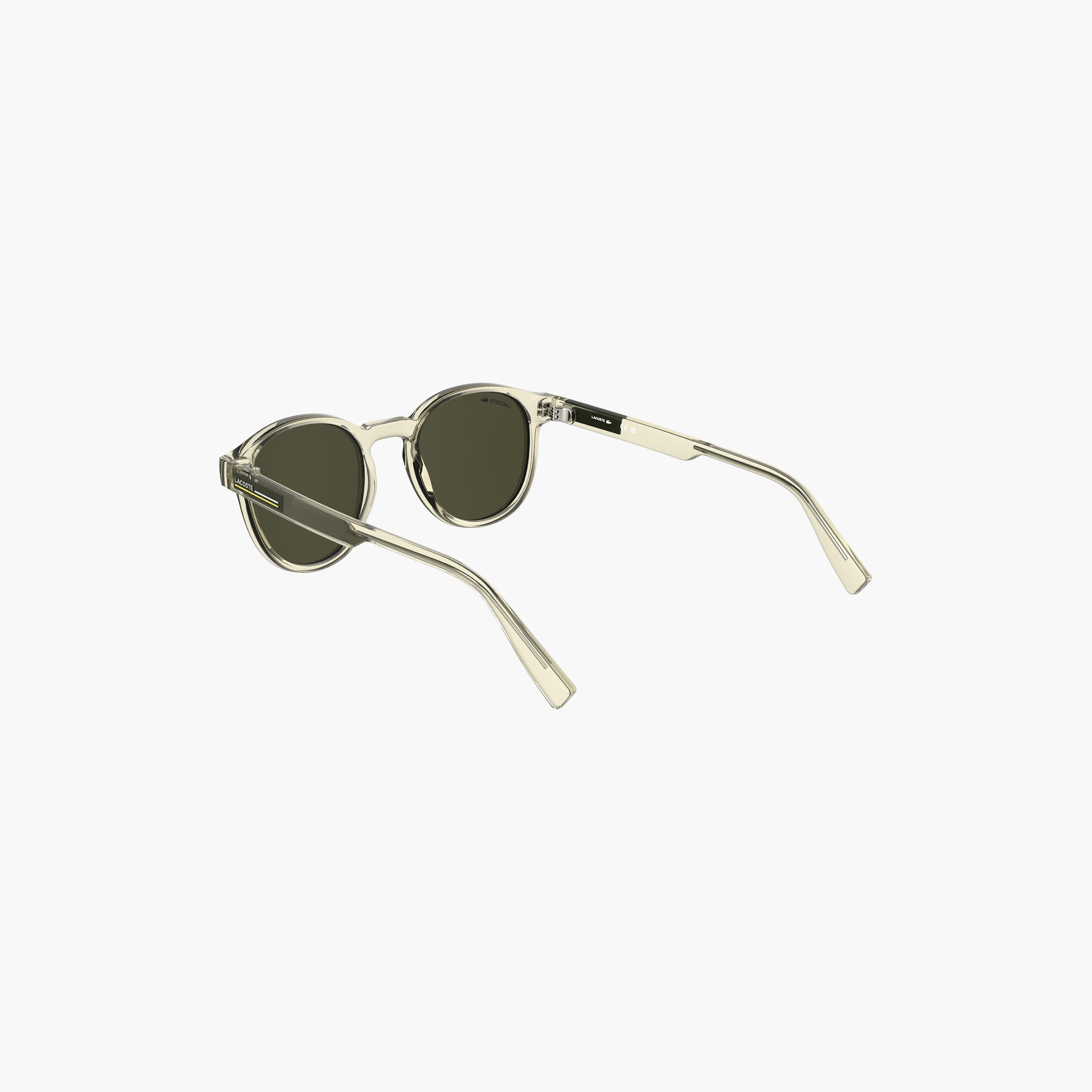 نظارات شمسية رجالية دائرية عاكسة من لاكوست باللون الأخضر | L6055SN.750-men-sunglasses-image-2