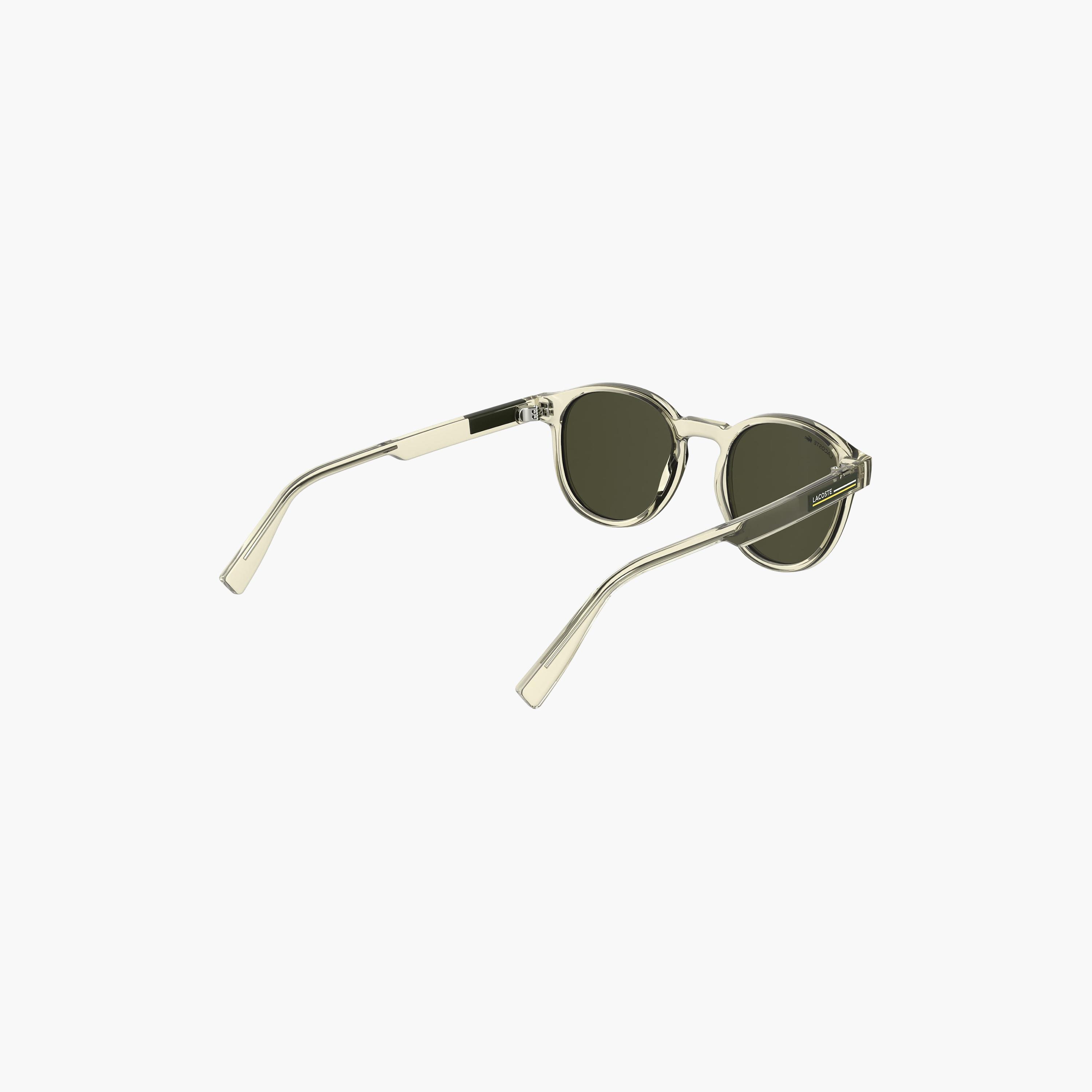 نظارات شمسية رجالية دائرية عاكسة من لاكوست باللون الأخضر | L6055SN.750-men-sunglasses-image-3