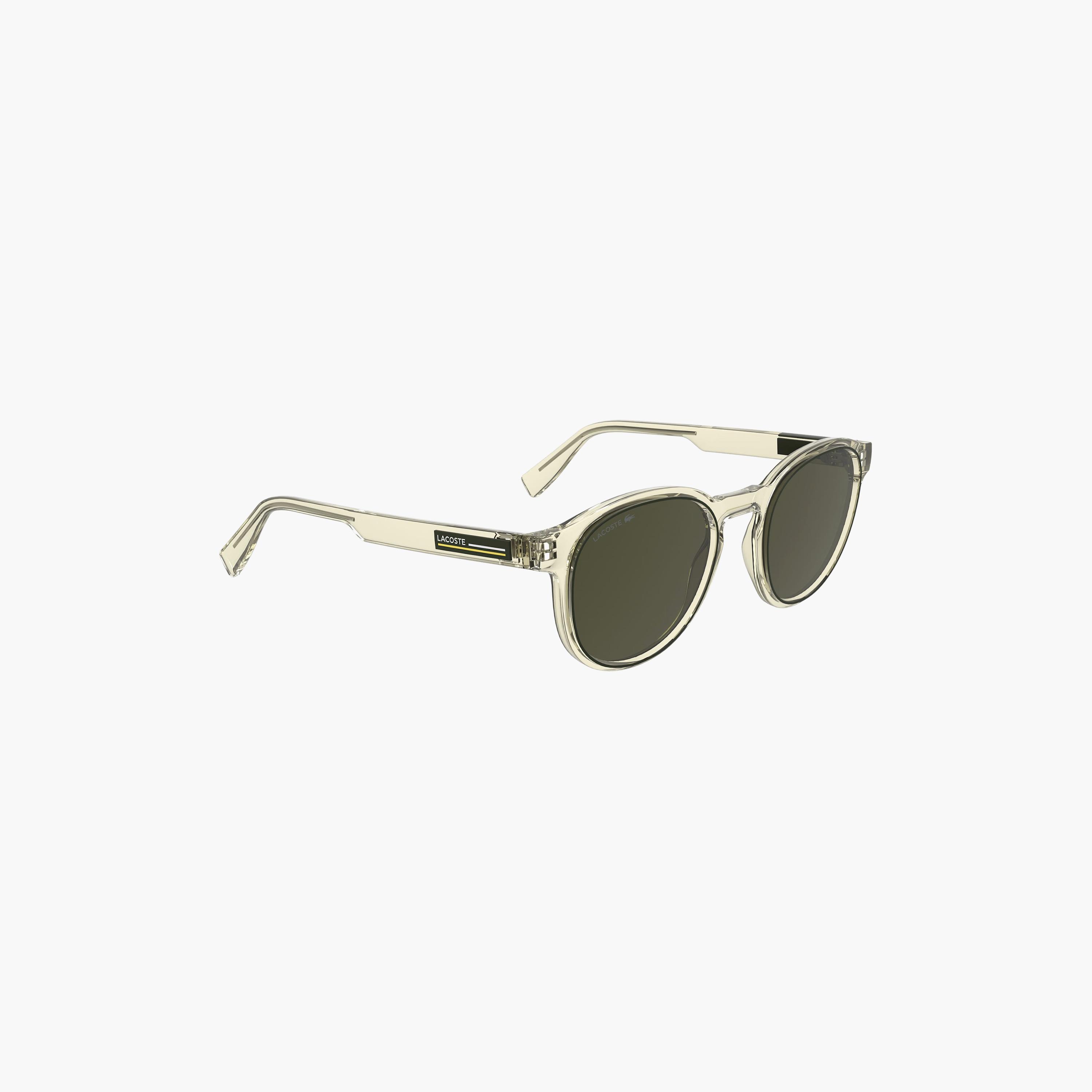 نظارات شمسية رجالية دائرية عاكسة من لاكوست باللون الأخضر | L6055SN.750-men-sunglasses-image-4
