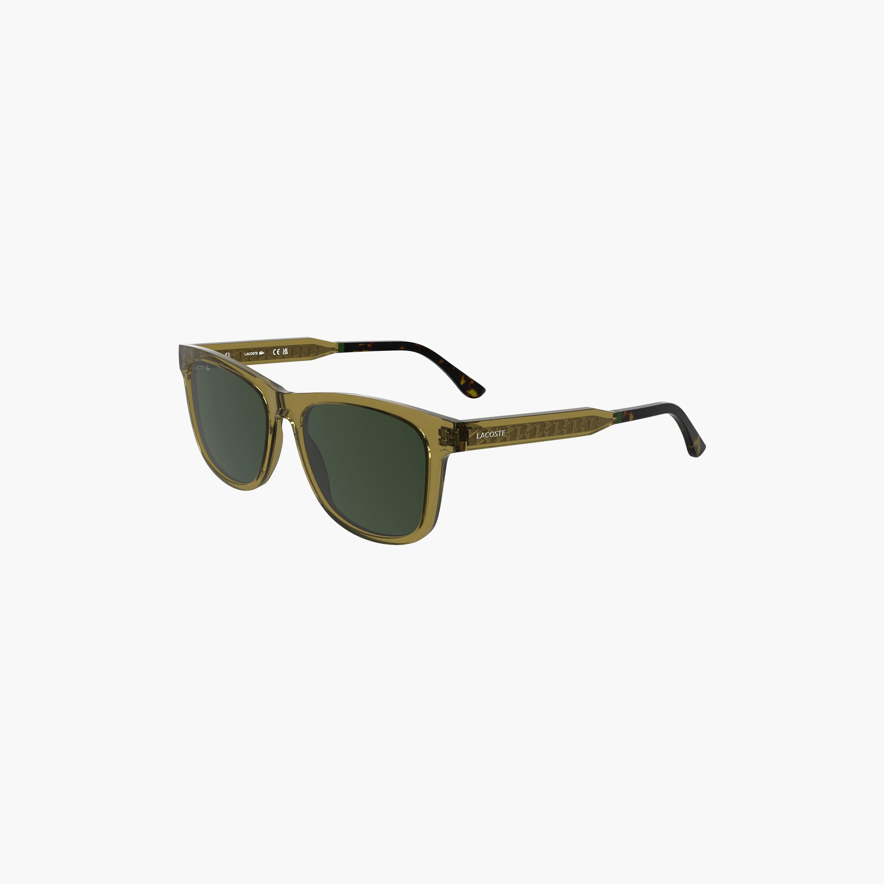 نظارات شمسية رجالية من لاكوست، مربعة الشكل، خضراء اللون | L6060S.264-men-sunglasses-image-1