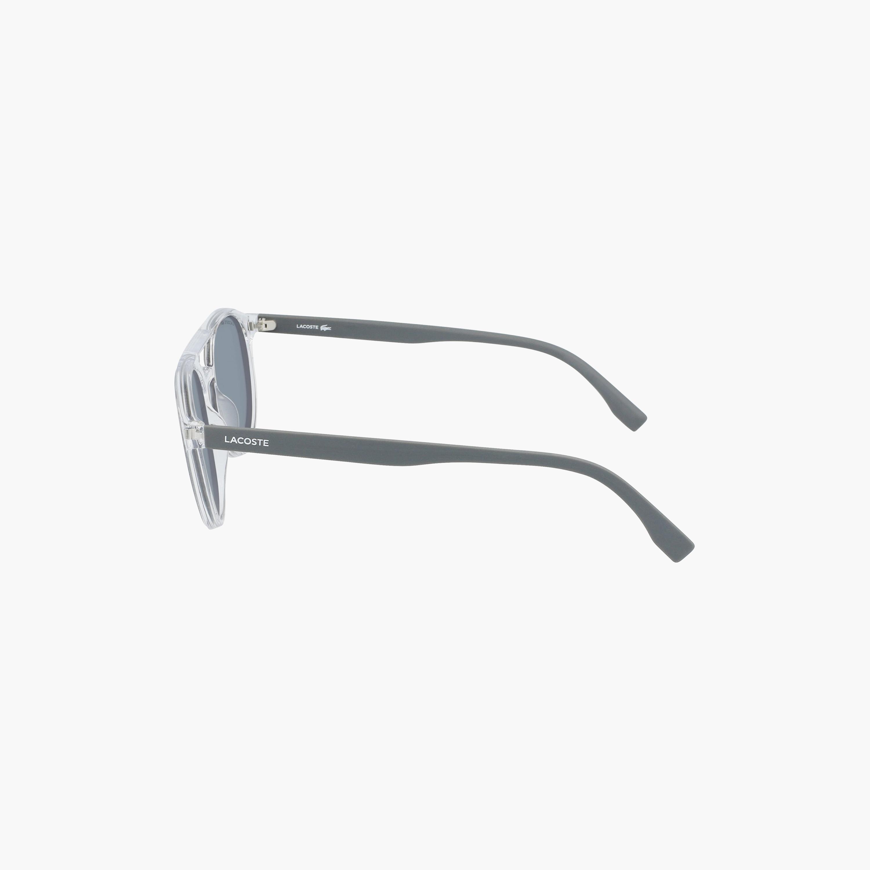 نظارات شمسية لاكوست للجنسين بتصميم طيار عاكس باللون الأزرق | L881SN.057-men-sunglasses-image-5