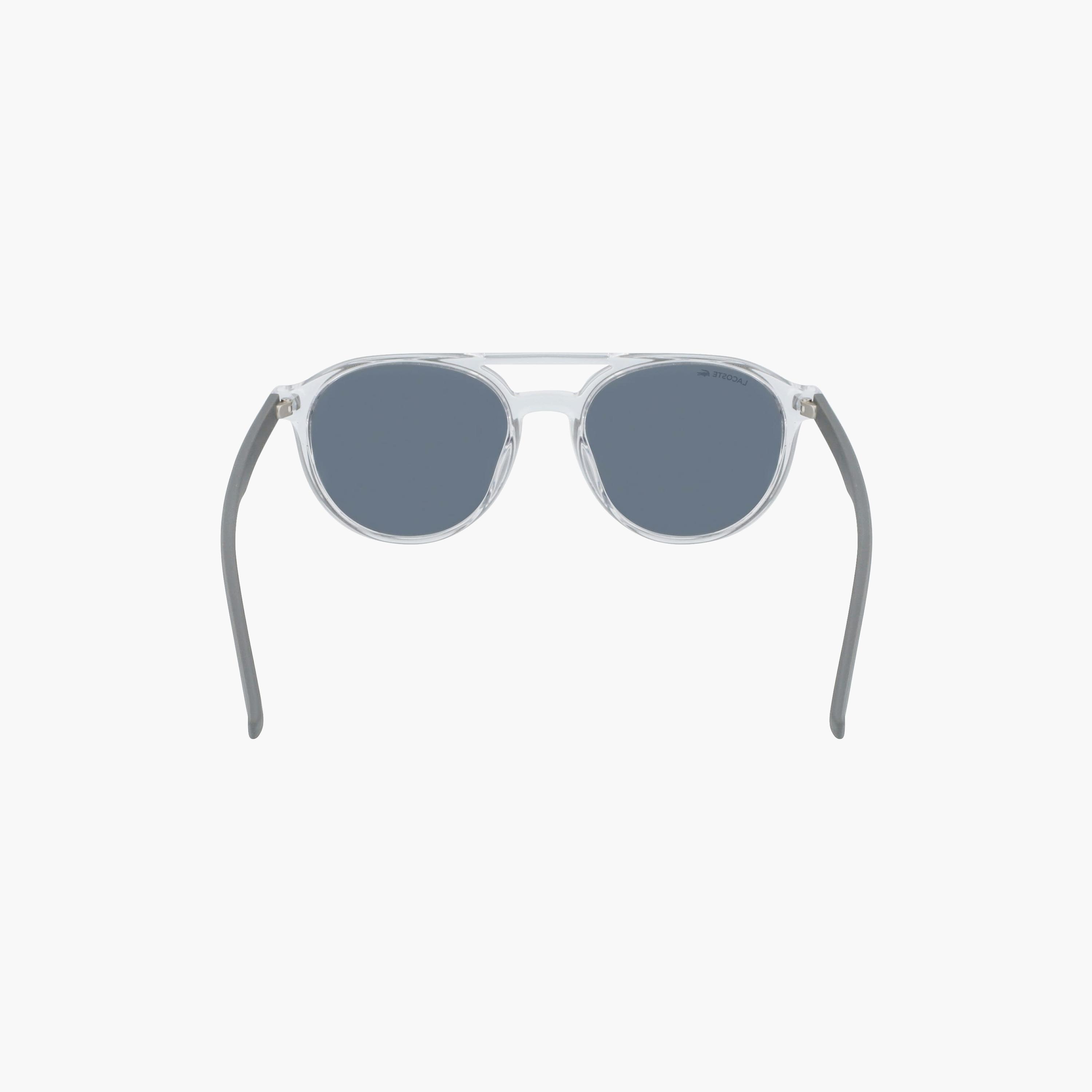 نظارات شمسية لاكوست للجنسين بتصميم طيار عاكس باللون الأزرق | L881SN.057-men-sunglasses-image-6