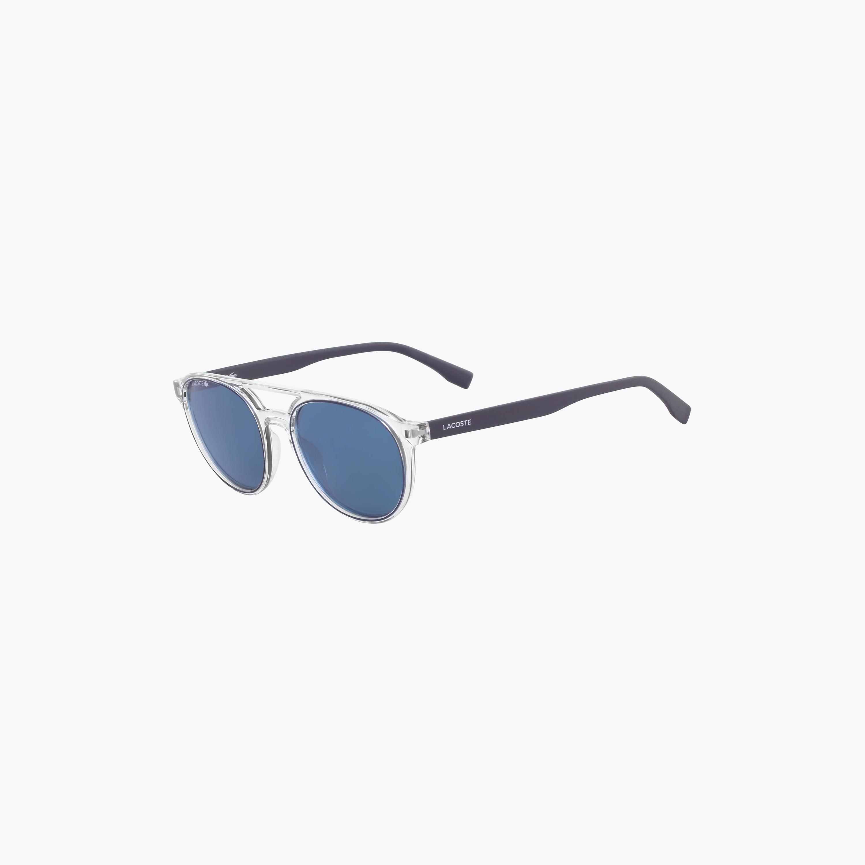 نظارات شمسية لاكوست للجنسين بتصميم طيار، لون أزرق عاكس | L881SN.424-men-sunglasses-image-1