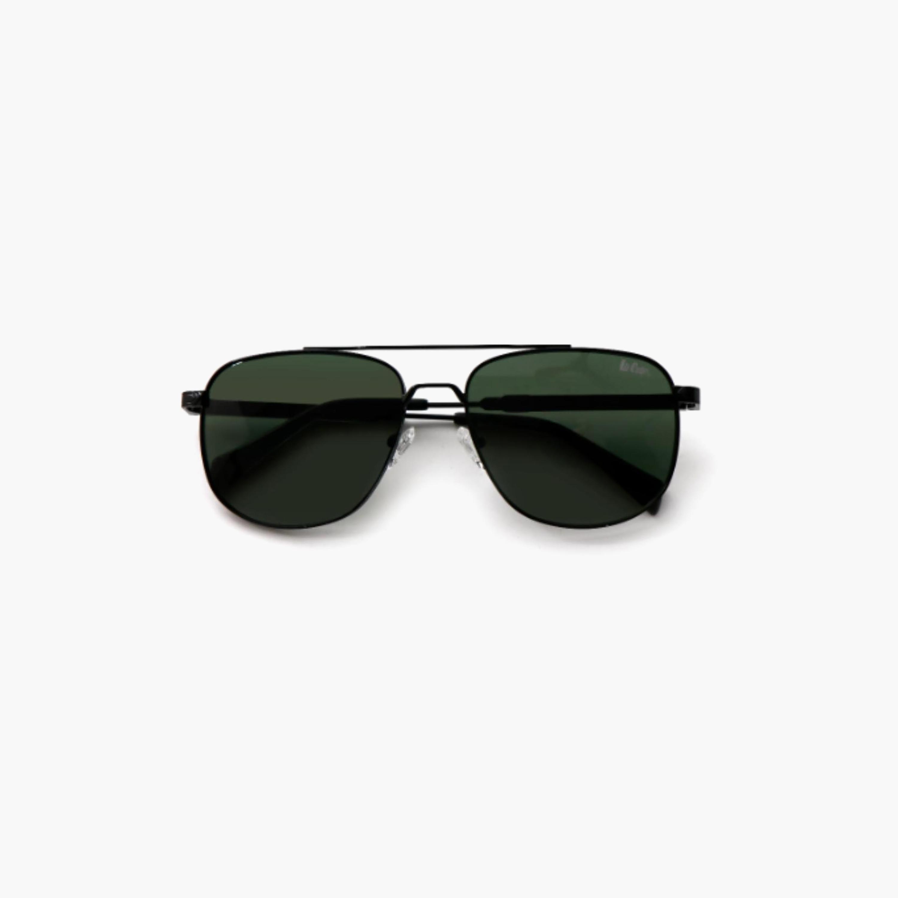 نظارات شمسية رجالية من لي كوبر بتصميم طيار وعدسات خضراء مستقطبة | LCM10245C1-men-sunglasses-image-5