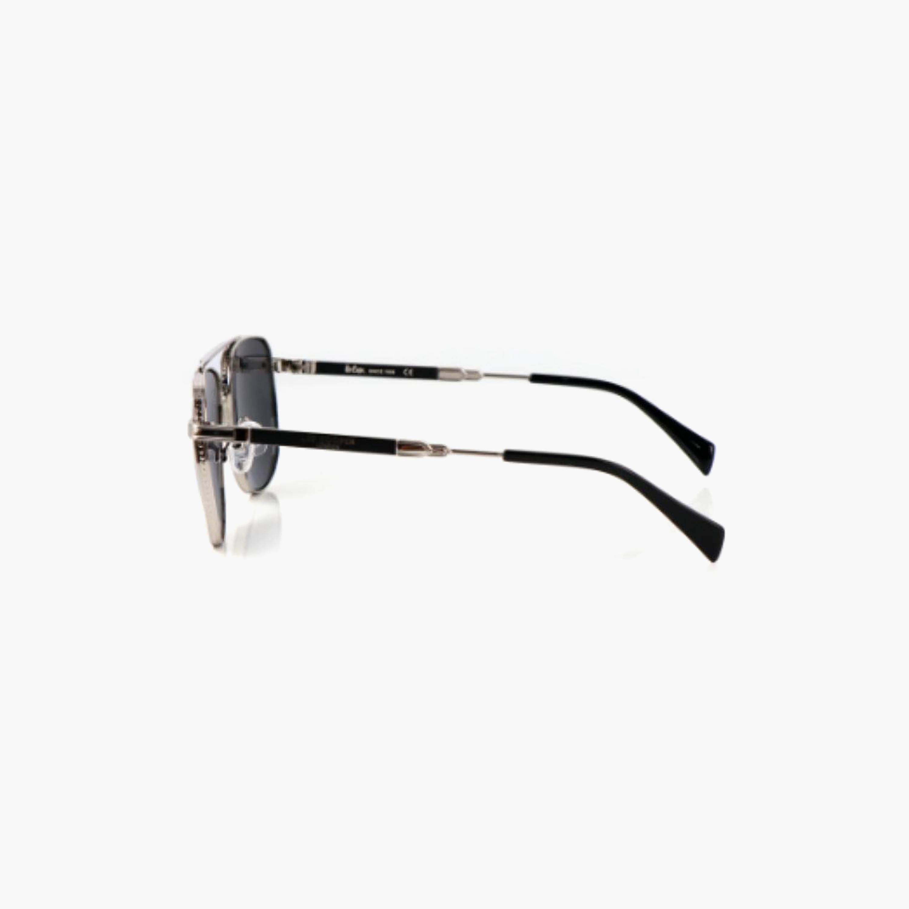 نظارات شمسية رجالية من لي كوبر بتصميم طيار وعدسات رمادية مستقطبة | LCM10245C2-men-sunglasses-image-3