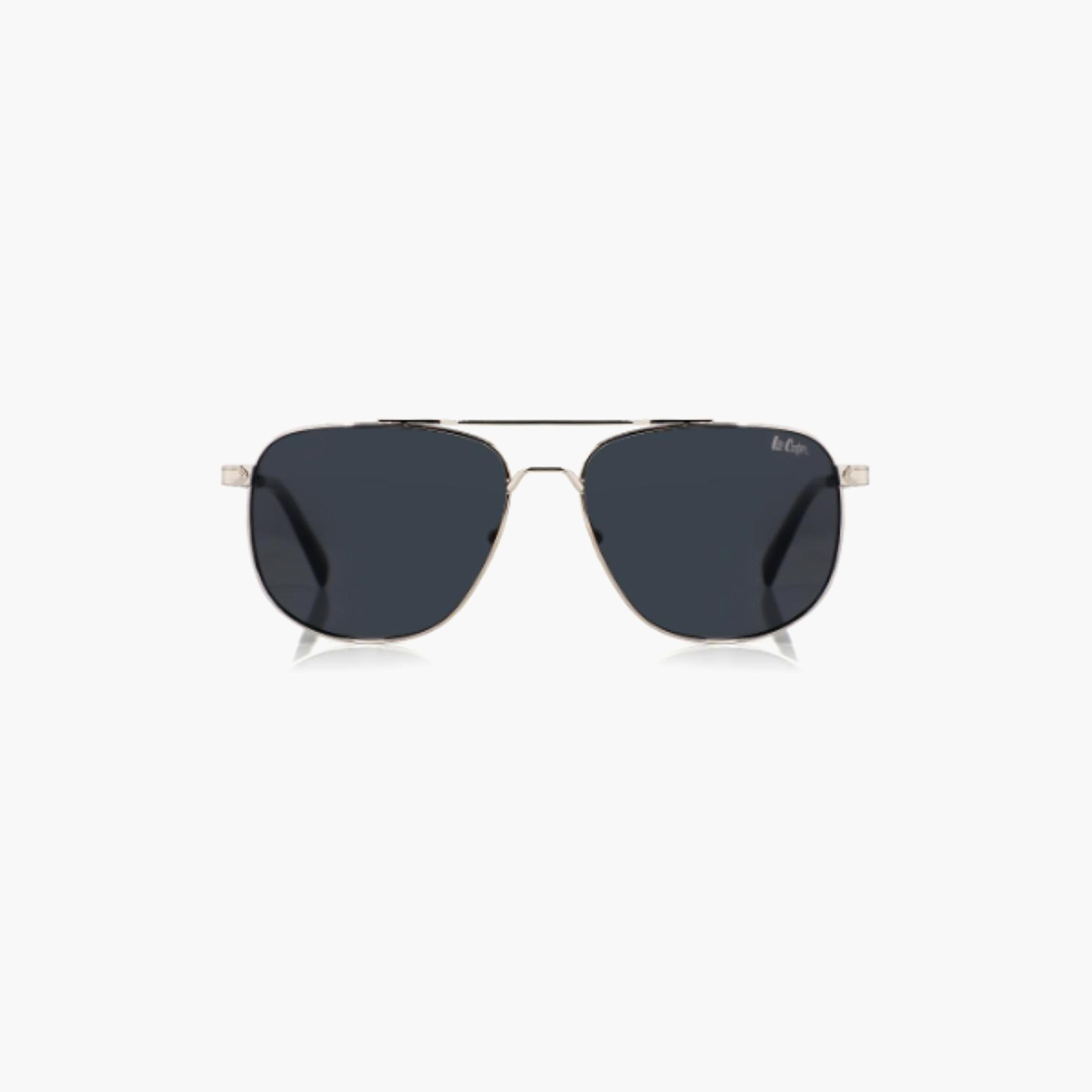 نظارات شمسية رجالية من لي كوبر بتصميم طيار وعدسات رمادية مستقطبة | LCM10245C2-men-sunglasses-image-4