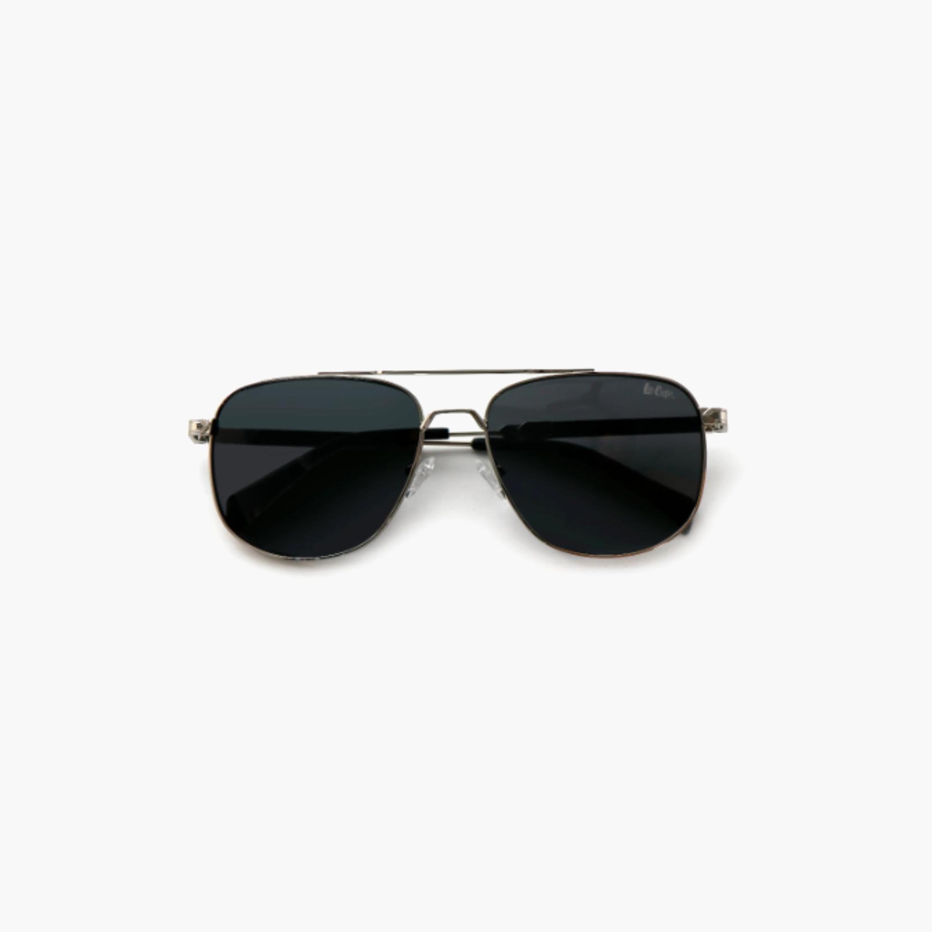 نظارات شمسية رجالية من لي كوبر بتصميم طيار وعدسات رمادية مستقطبة | LCM10245C2-men-sunglasses-image-5