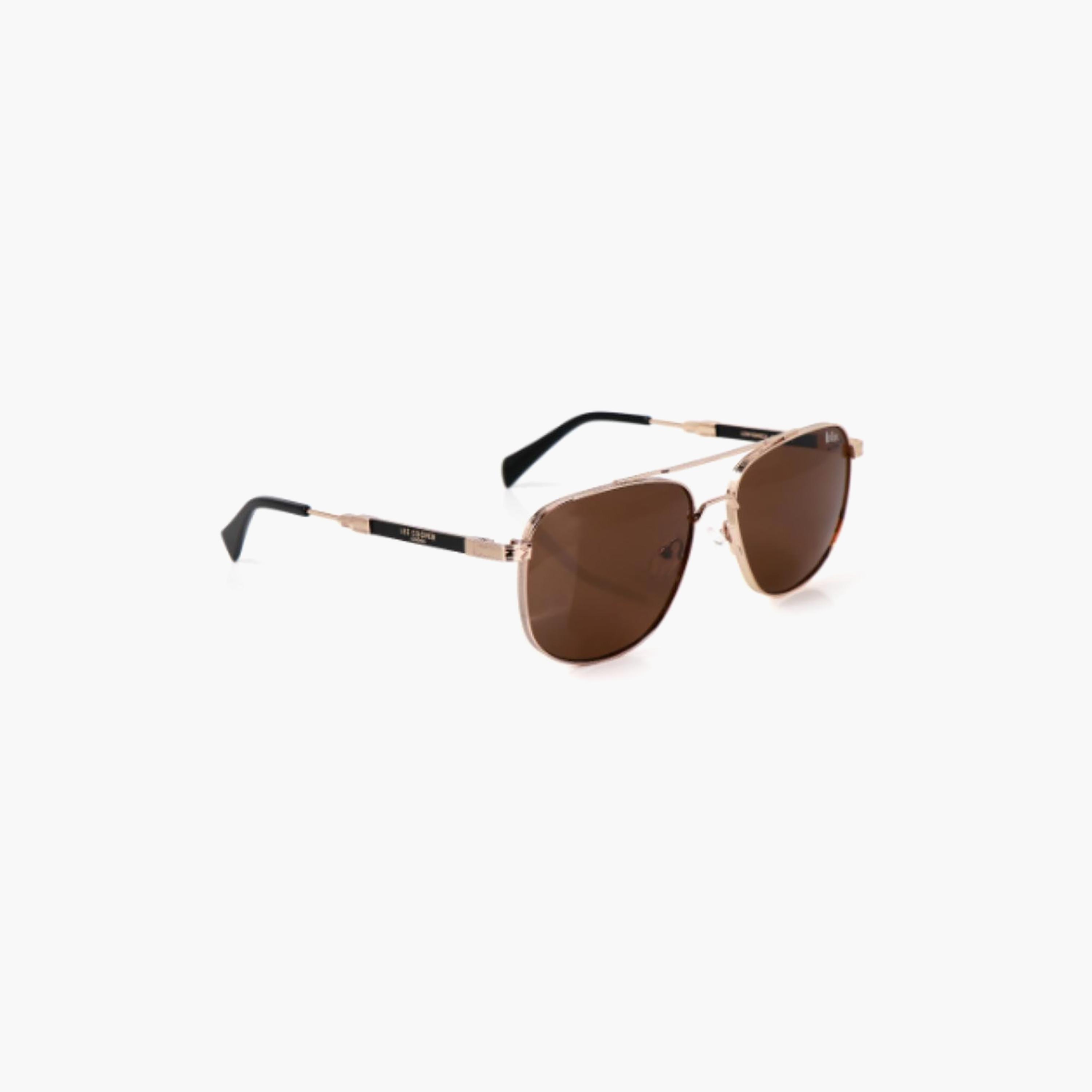 نظارات شمسية رجالية من لي كوبر بتصميم طيار وعدسات بنية مستقطبة | LCM10245C4-men-sunglasses-image-2