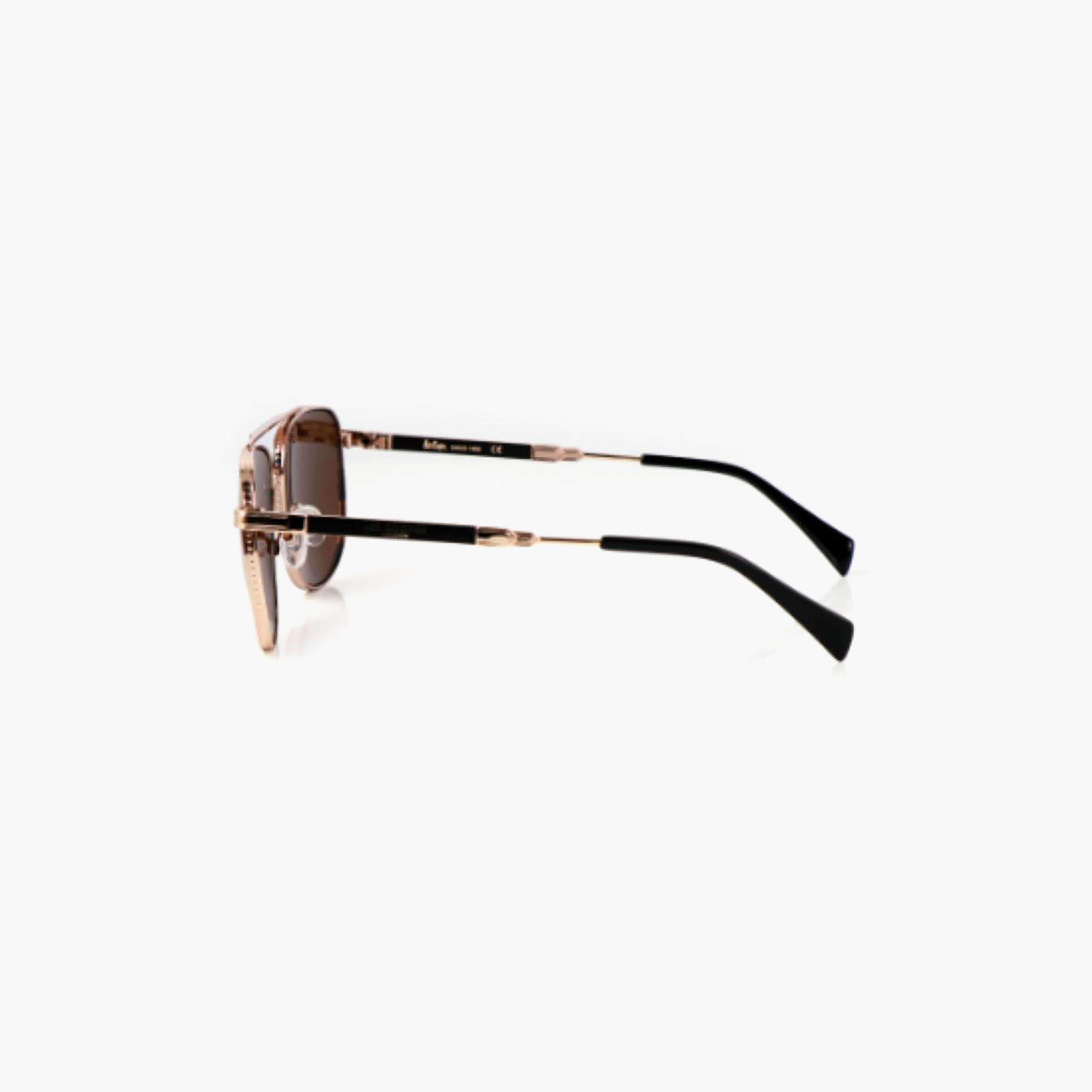 نظارات شمسية رجالية من لي كوبر بتصميم طيار وعدسات بنية مستقطبة | LCM10245C4-men-sunglasses-image-3