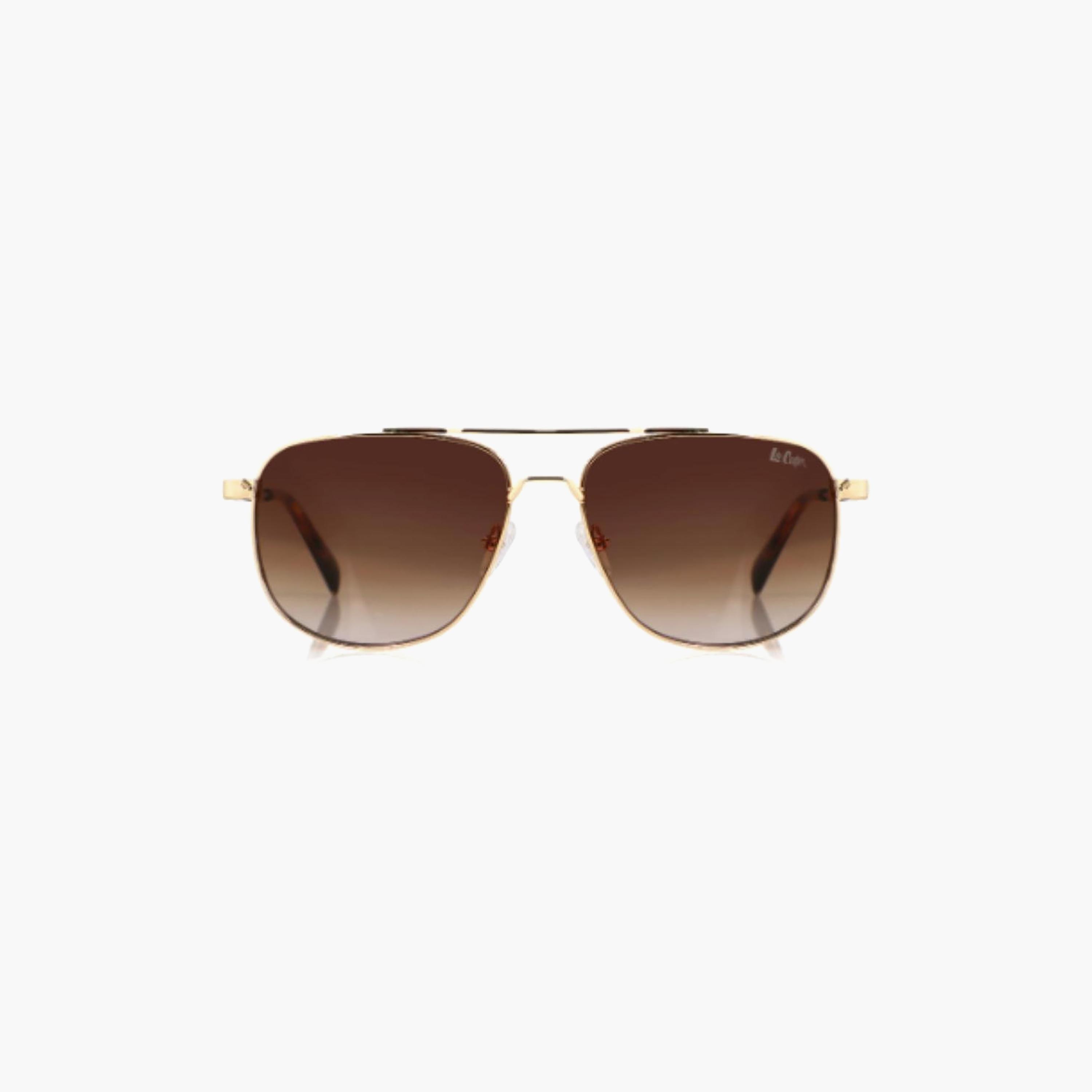 نظارات شمسية رجالية من لي كوبر بتصميم طيار وعدسات بنية مستقطبة | LCM10245C4-men-sunglasses-image-4