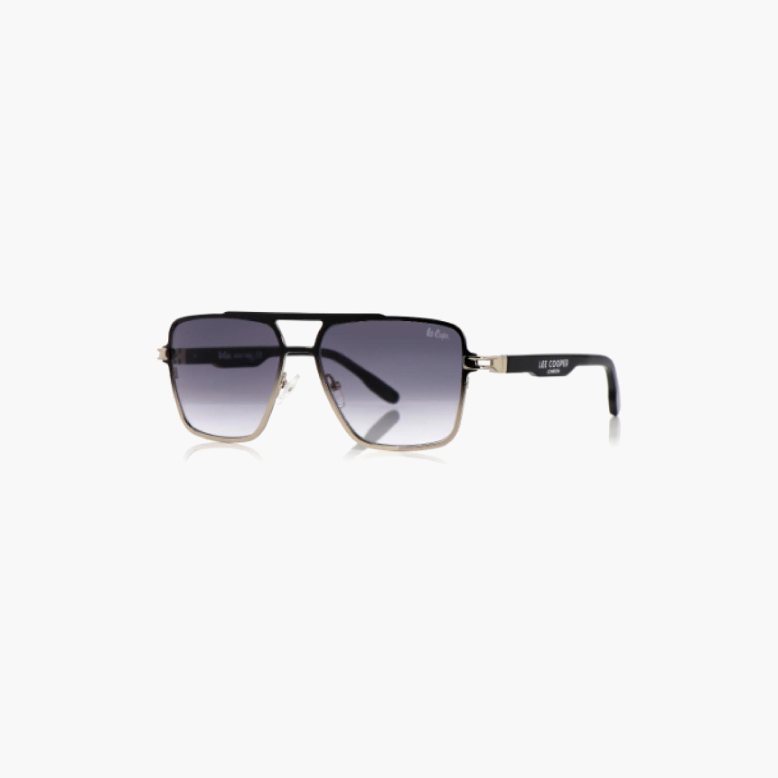نظارات شمسية رجالية من لي كوبر بتصميم طيار وعدسات رمادية مستقطبة | LCM10246C1-men-sunglasses-image-1