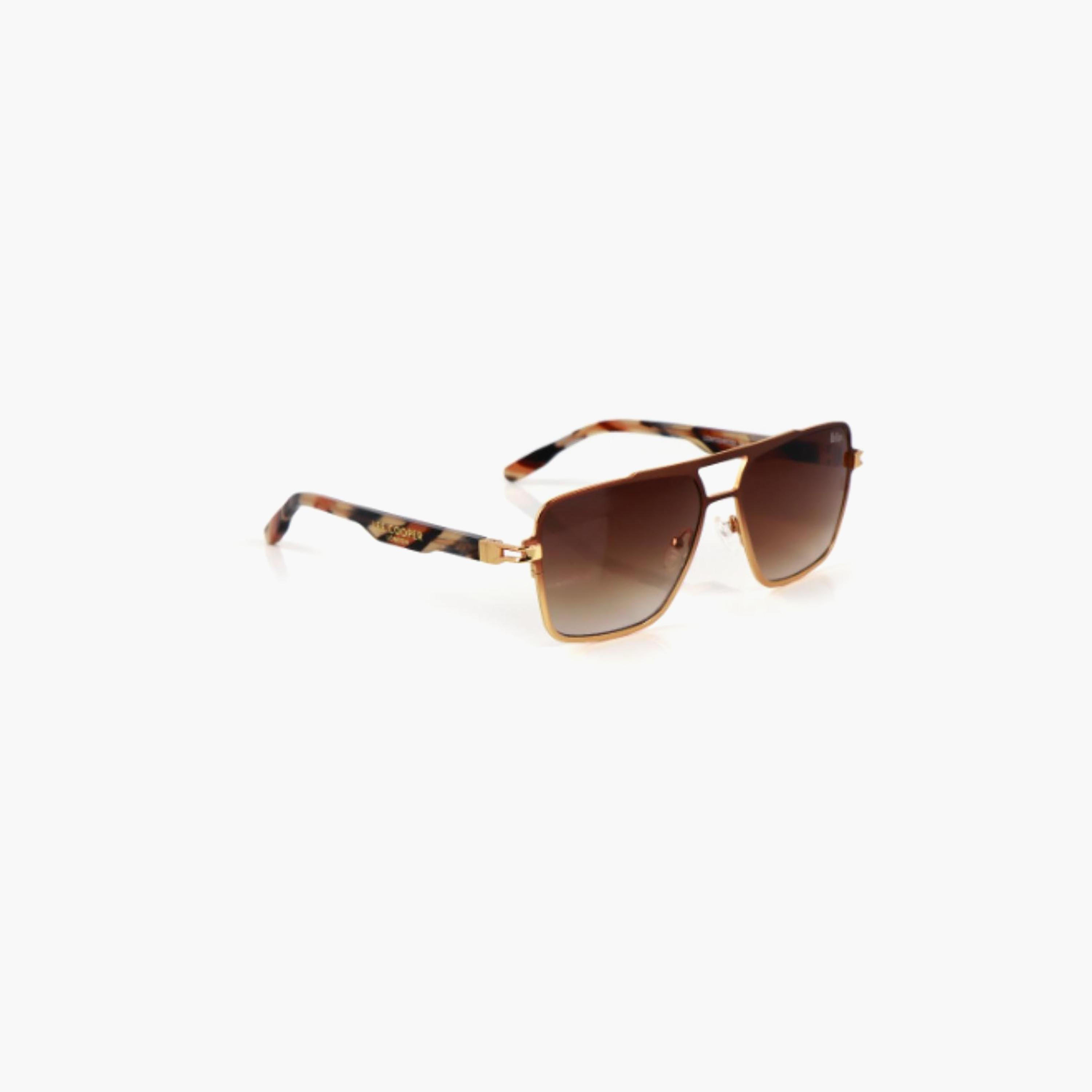 نظارات شمسية رجالية من لي كوبر بتصميم طيار وعدسات بنية مستقطبة | LCM10246C3-men-sunglasses-image-2