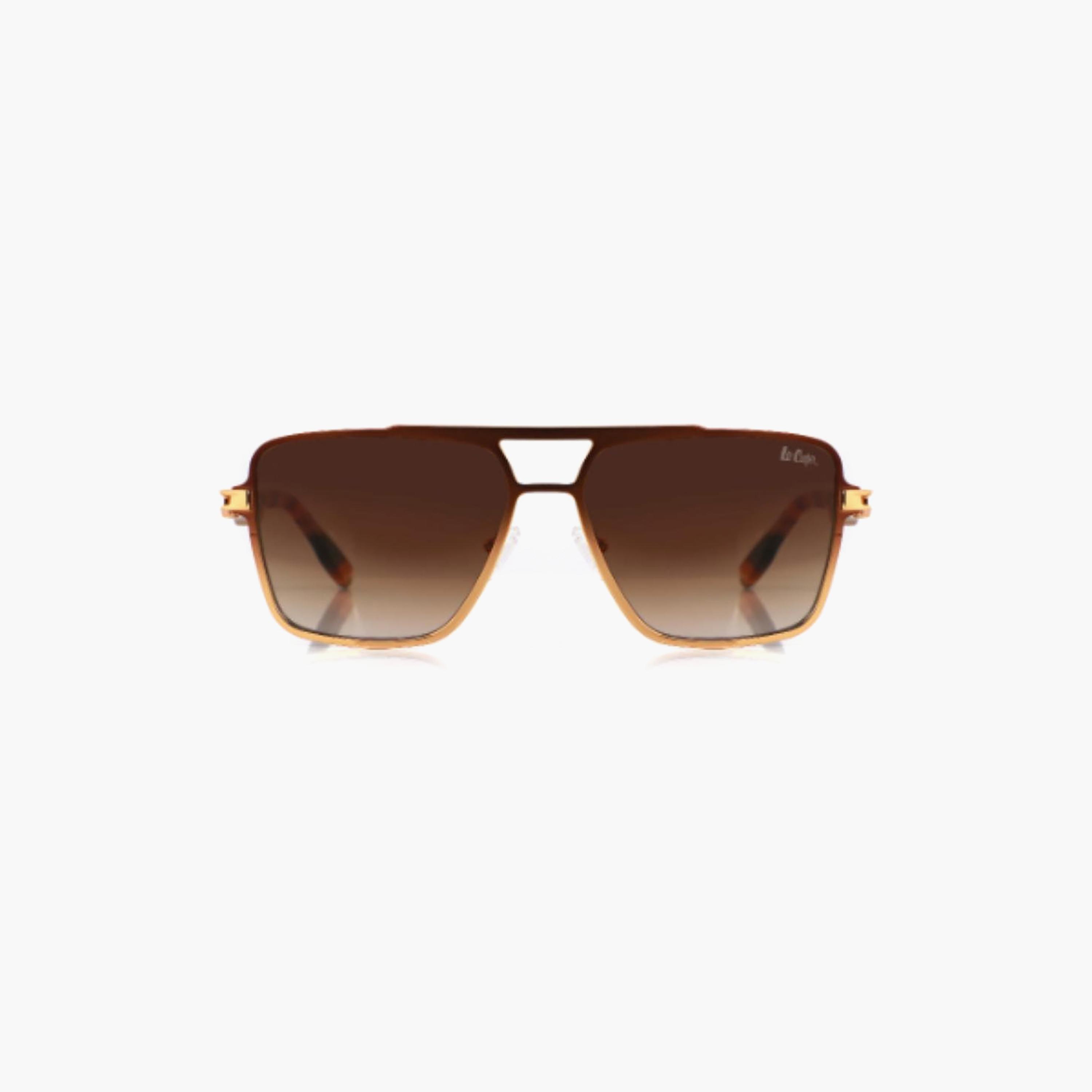 نظارات شمسية رجالية من لي كوبر بتصميم طيار وعدسات بنية مستقطبة | LCM10246C3-men-sunglasses-image-4