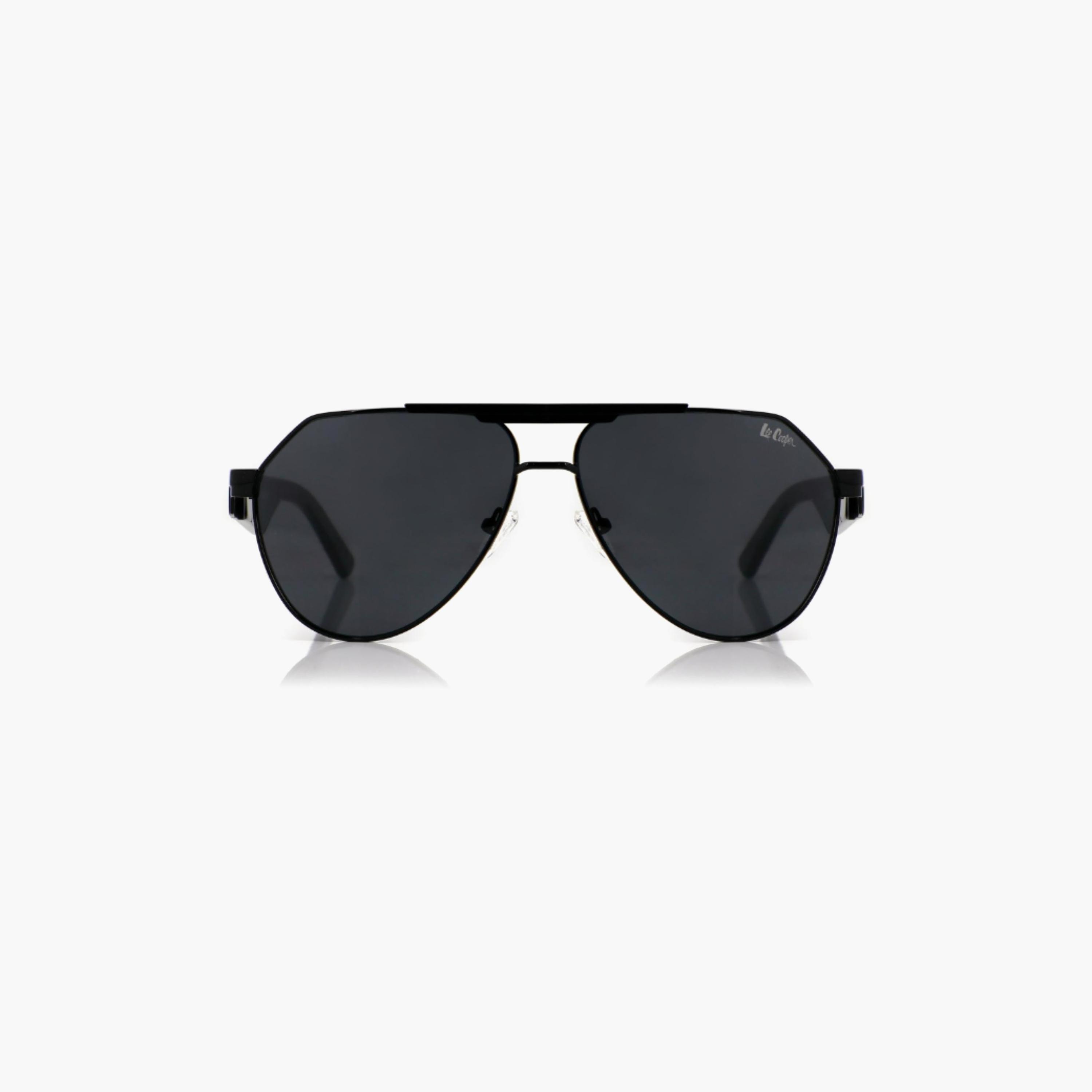 نظارات شمسية رمادية مستقطبة من لي كوبر للجنسين بتصميم طيار | LCU10240C1-men-sunglasses-image-4