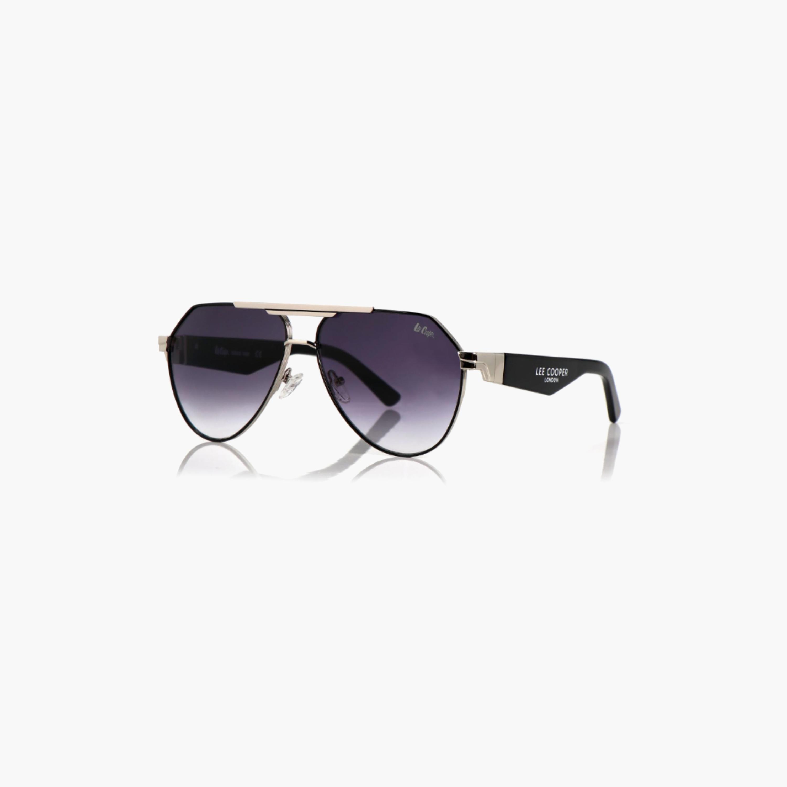 نظارات شمسية رمادية مستقطبة من لي كوبر للجنسين بتصميم طيار | LCU10240C2-men-sunglasses-image-1