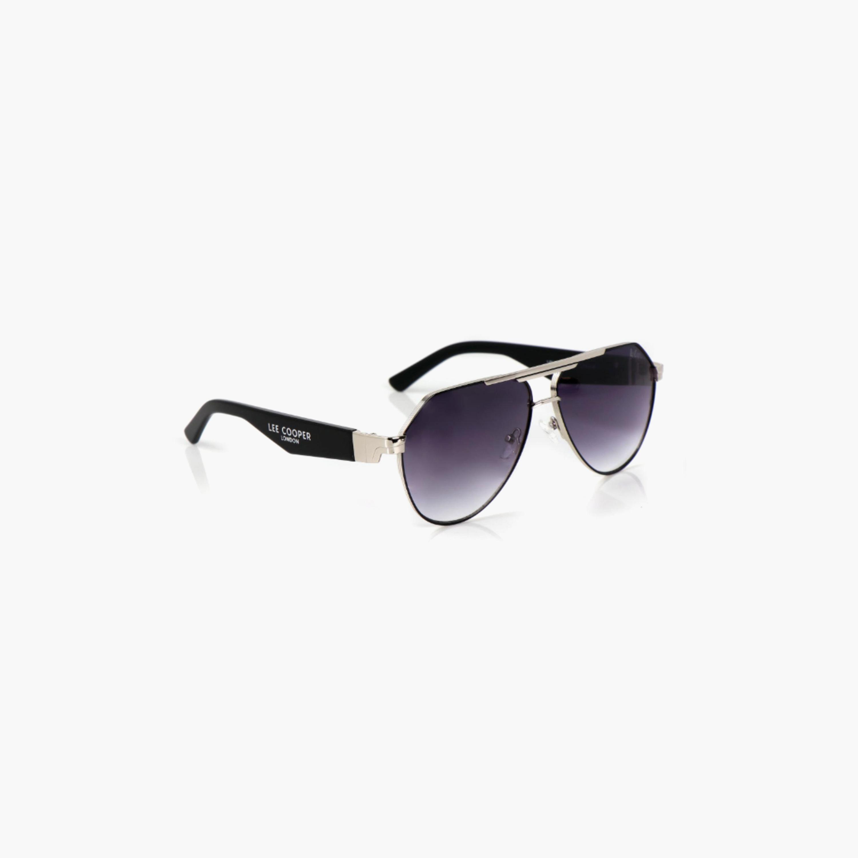 نظارات شمسية رمادية مستقطبة من لي كوبر للجنسين بتصميم طيار | LCU10240C2-men-sunglasses-image-2