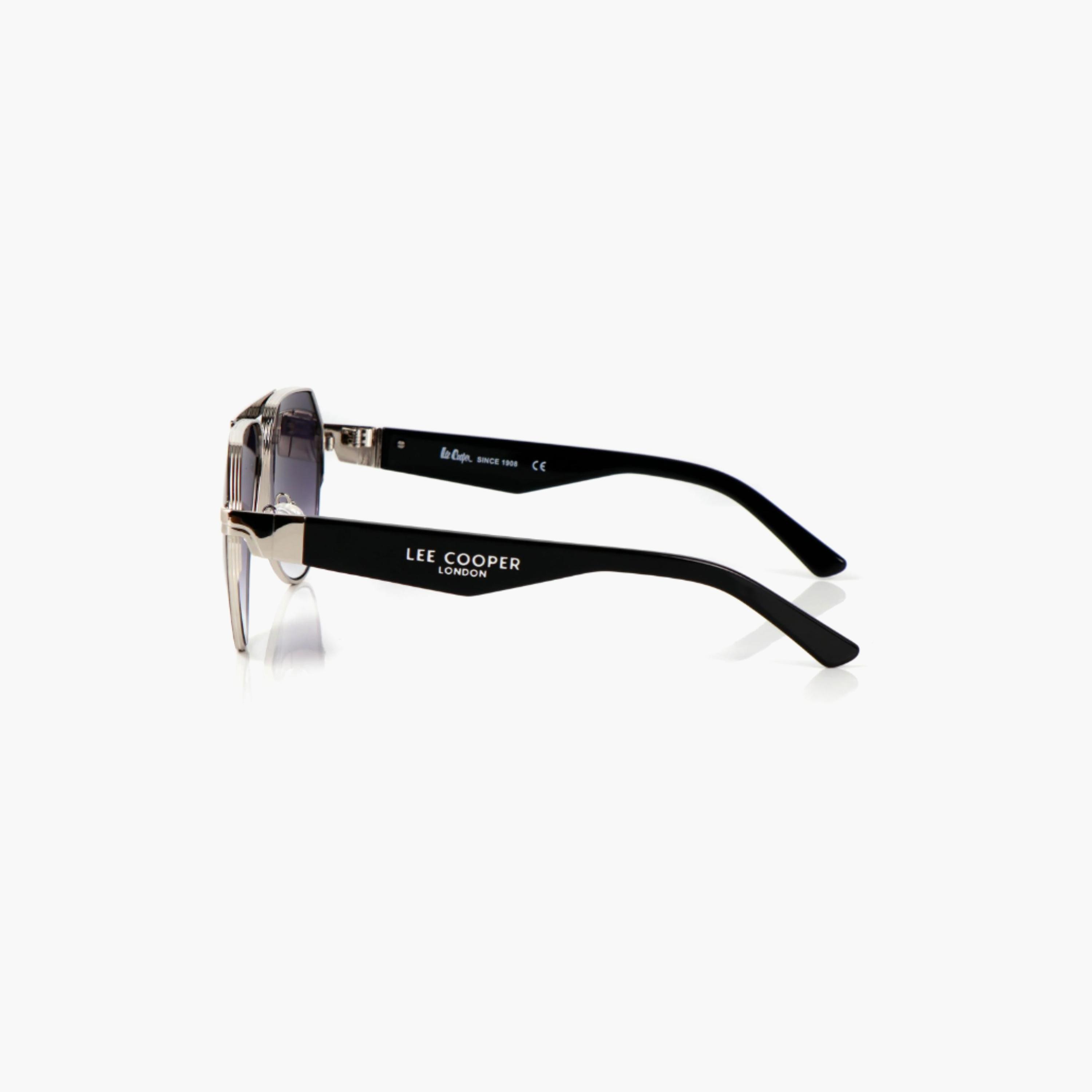 نظارات شمسية رمادية مستقطبة من لي كوبر للجنسين بتصميم طيار | LCU10240C2-men-sunglasses-image-3