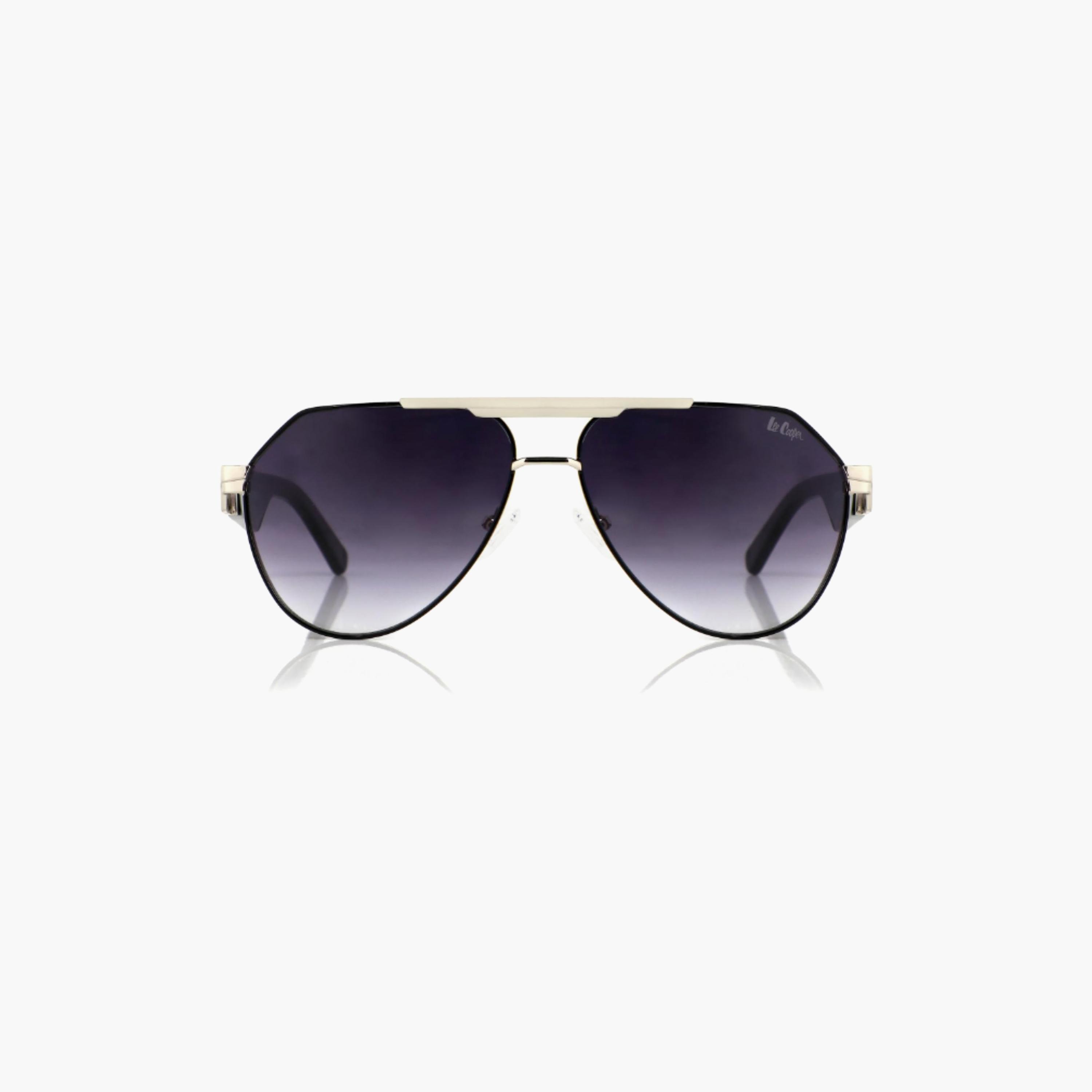 نظارات شمسية رمادية مستقطبة من لي كوبر للجنسين بتصميم طيار | LCU10240C2-men-sunglasses-image-4