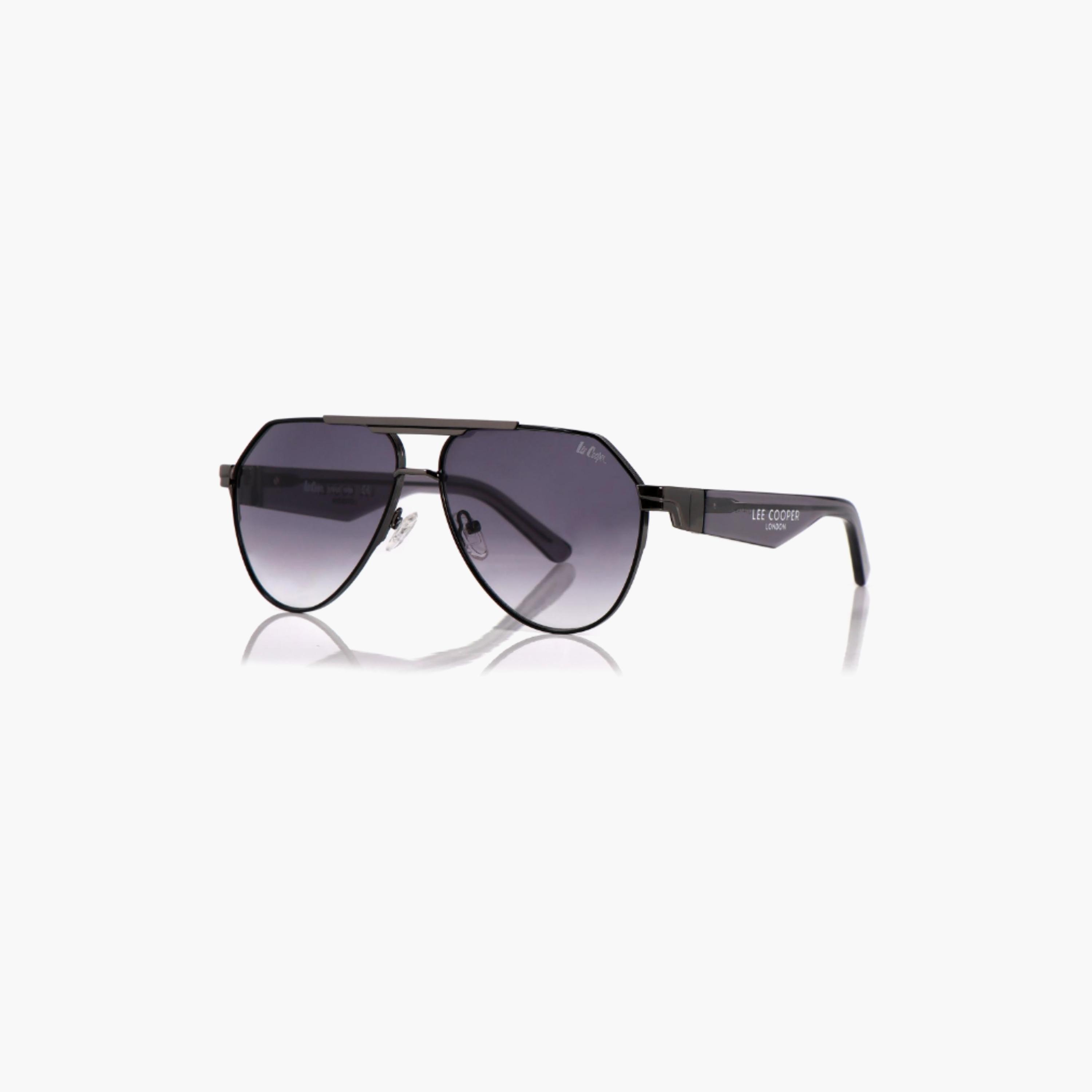 نظارات شمسية رمادية مستقطبة من لي كوبر للجنسين بتصميم طيار | LCU10240C3-men-sunglasses-image-1