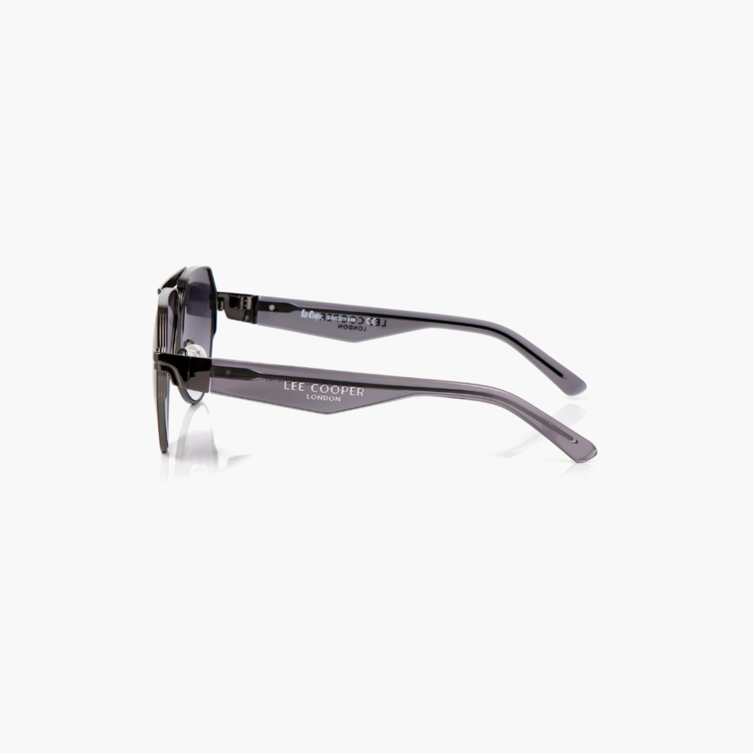 نظارات شمسية رمادية مستقطبة من لي كوبر للجنسين بتصميم طيار | LCU10240C3-men-sunglasses-image-3