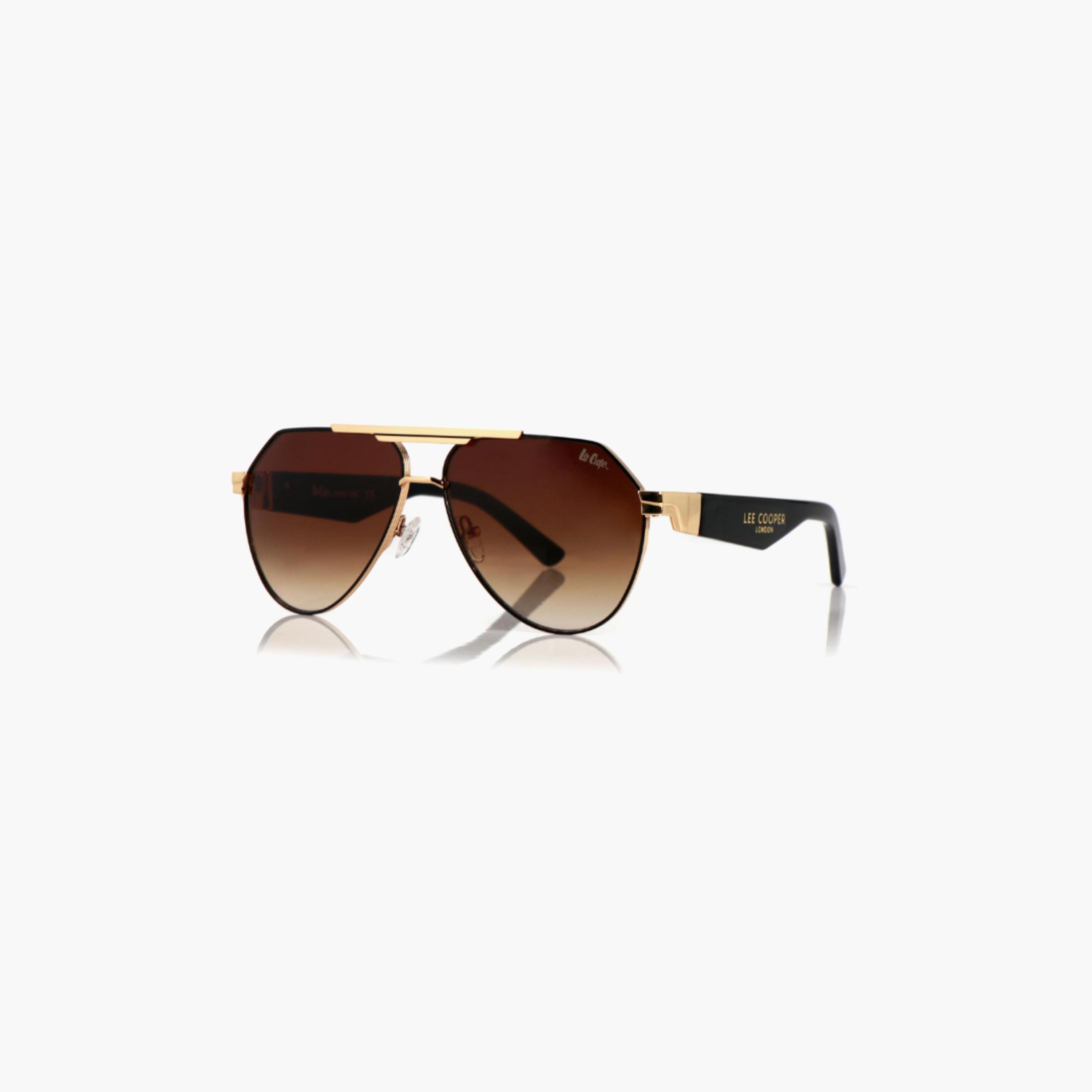 نظارات شمسية لي كوبر للجنسين بتصميم طيار وعدسات بنية مستقطبة | LCU10240C4-men-sunglasses-image-1