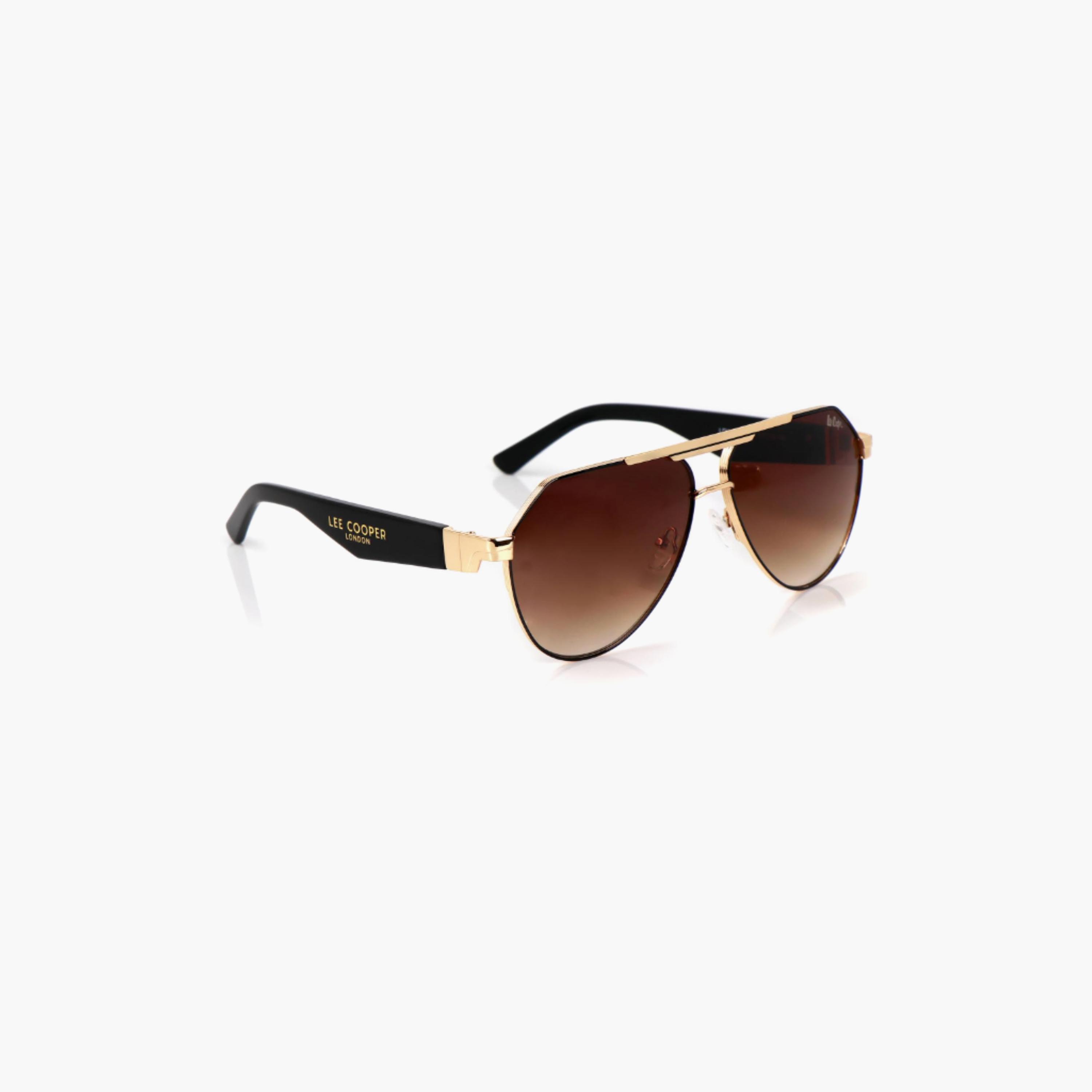 نظارات شمسية لي كوبر للجنسين بتصميم طيار وعدسات بنية مستقطبة | LCU10240C4-men-sunglasses-image-2