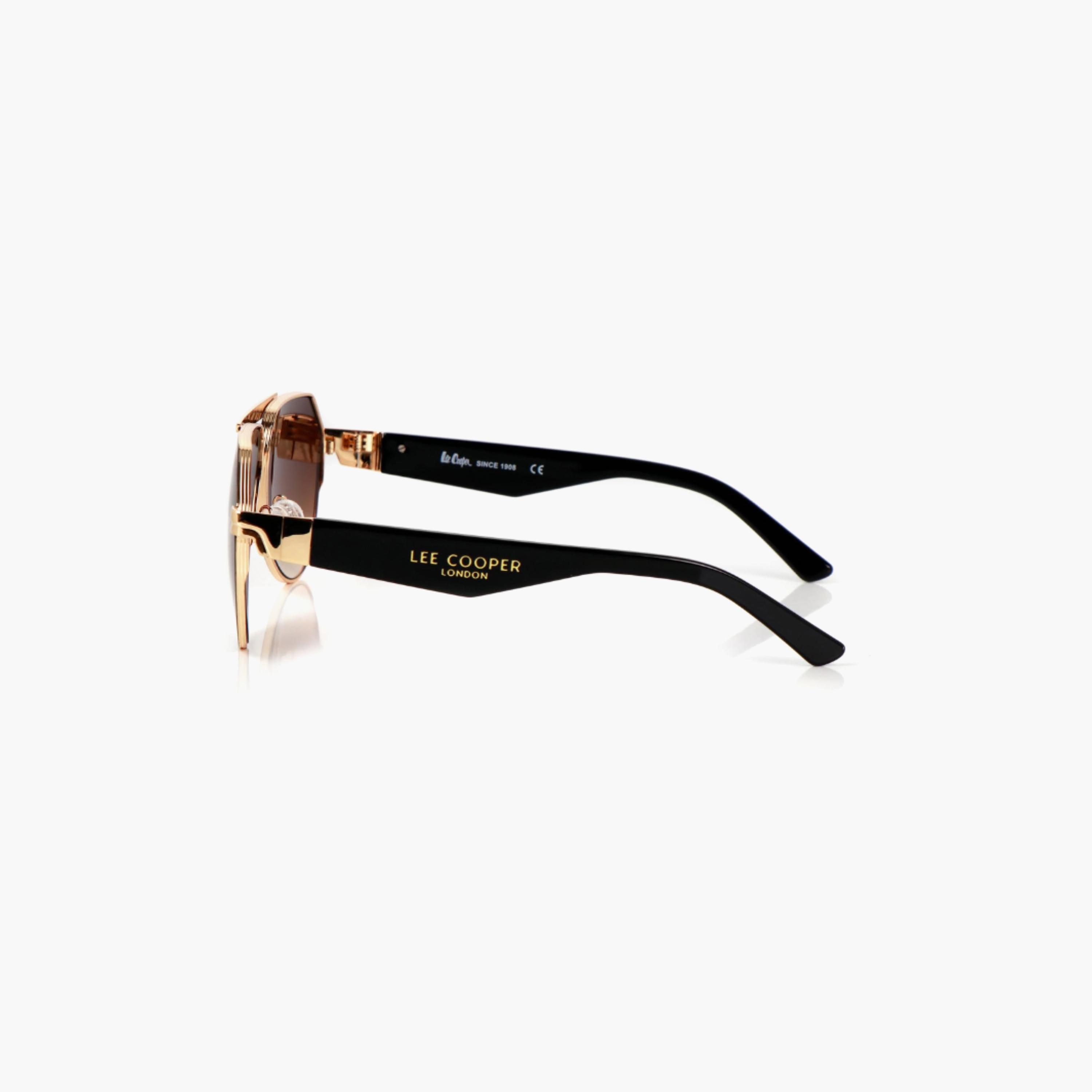 نظارات شمسية لي كوبر للجنسين بتصميم طيار وعدسات بنية مستقطبة | LCU10240C4-men-sunglasses-image-3