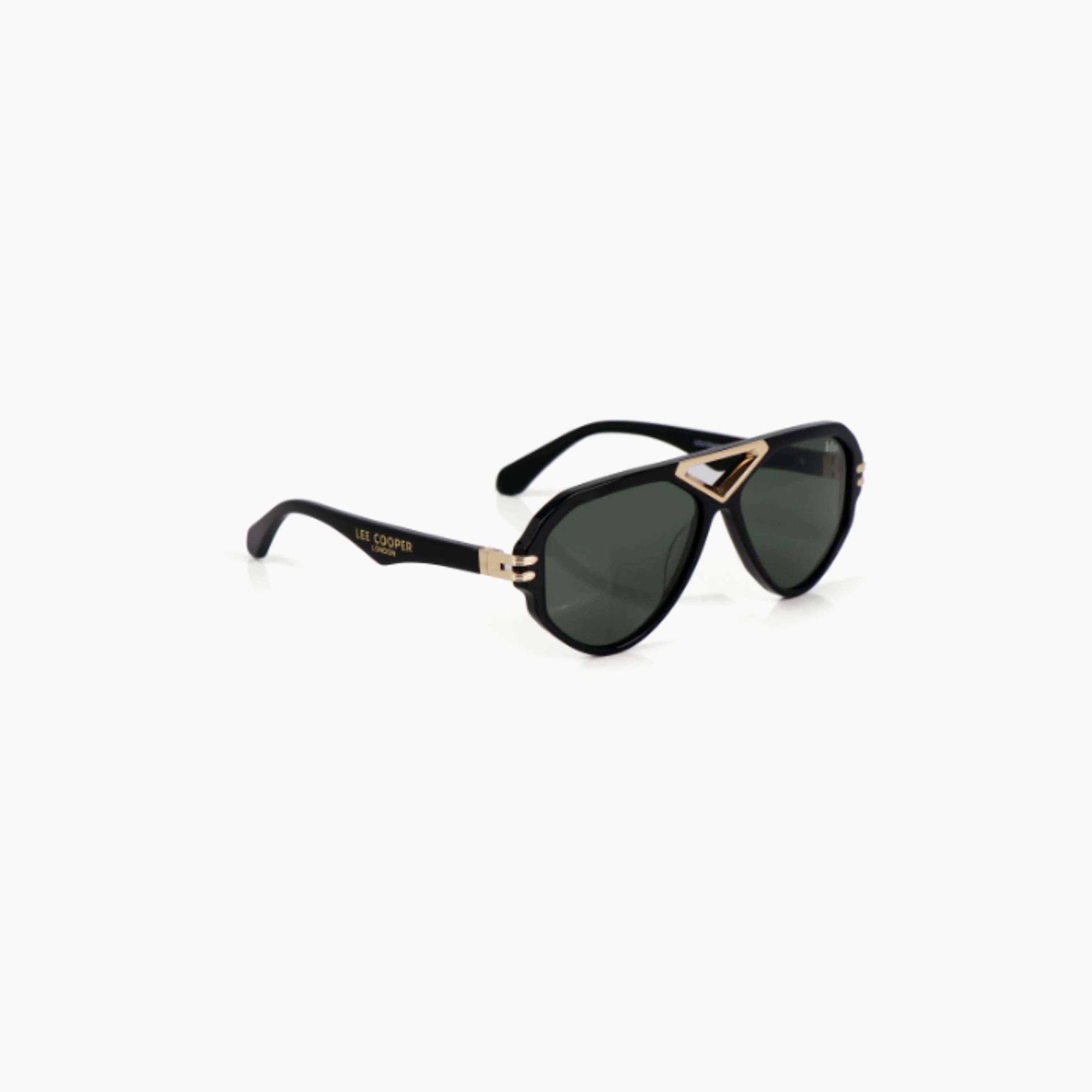 نظارات شمسية لي كوبر للجنسين بتصميم طيار وعدسات خضراء مستقطبة | LCU10242C2-men-sunglasses-image-2