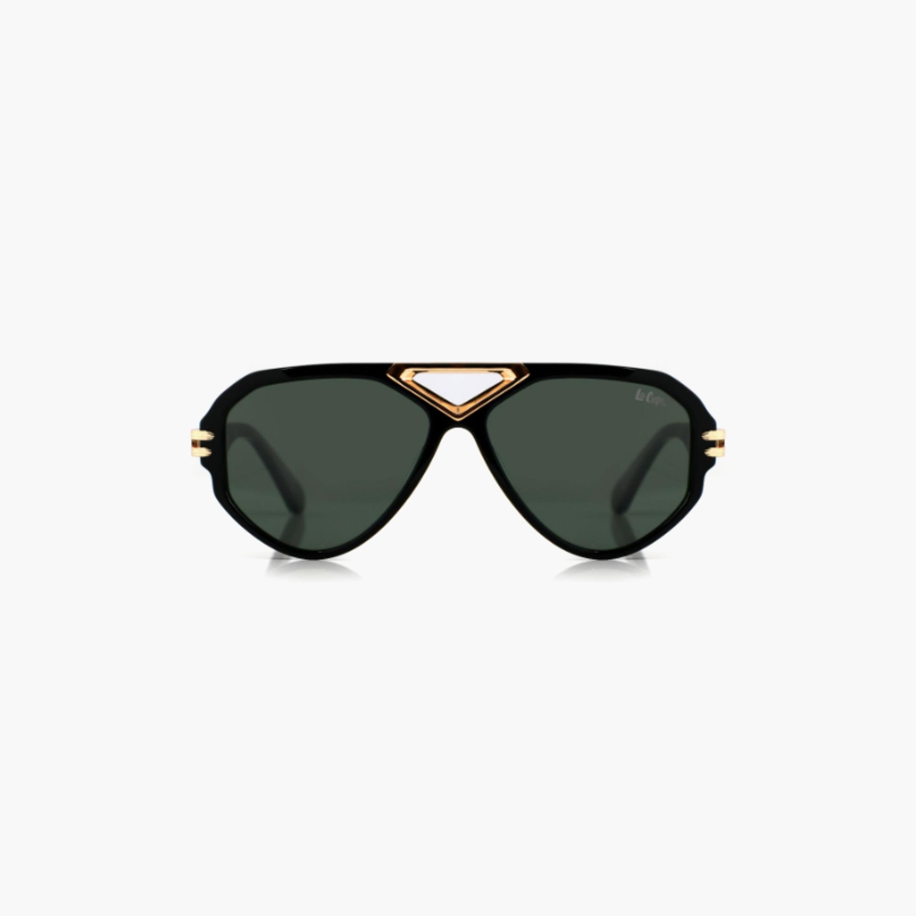 نظارات شمسية لي كوبر للجنسين بتصميم طيار وعدسات خضراء مستقطبة | LCU10242C2-men-sunglasses-image-4