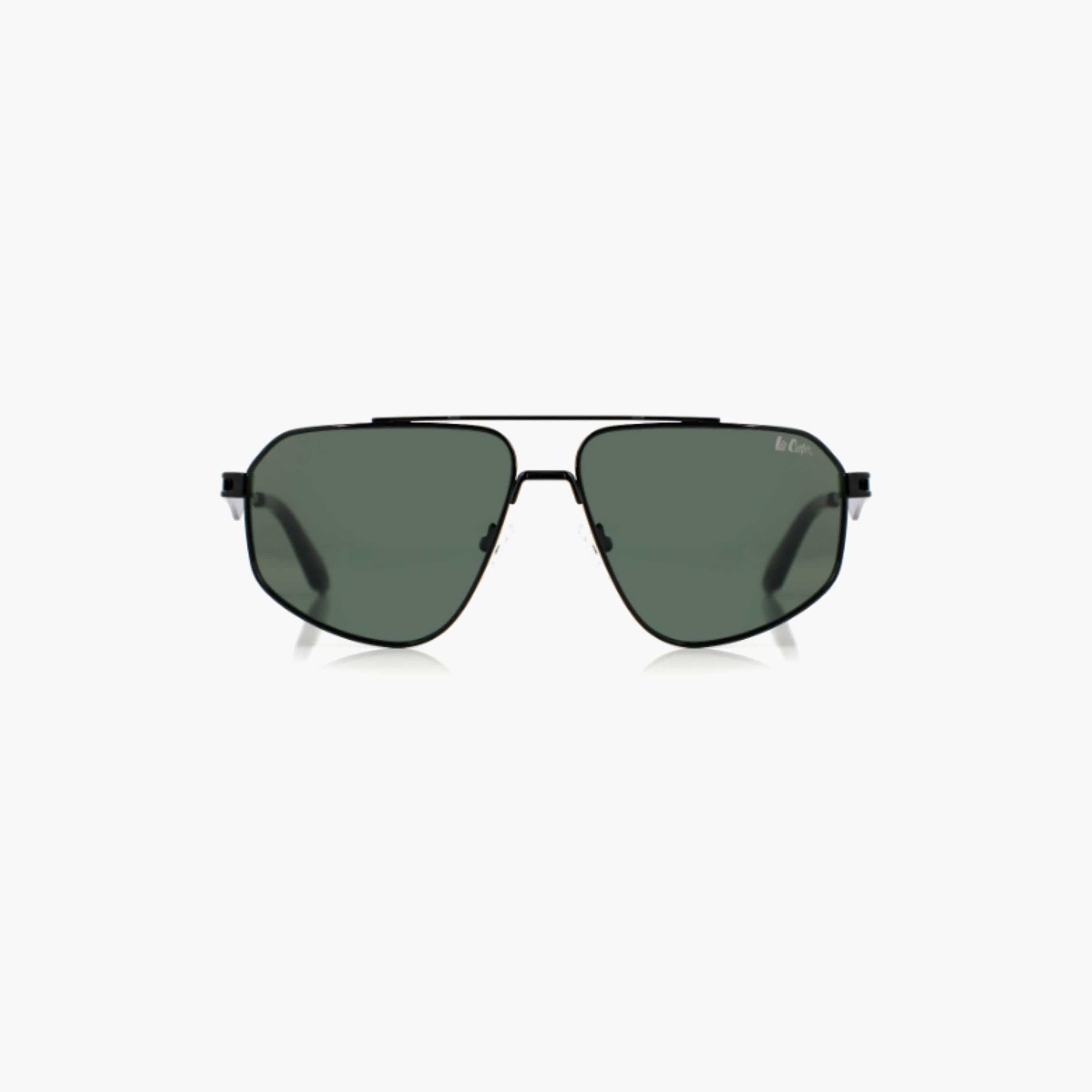 نظارات شمسية لي كوبر للجنسين بتصميم طيار وعدسات خضراء مستقطبة | LCU10243C1-men-sunglasses-image-4