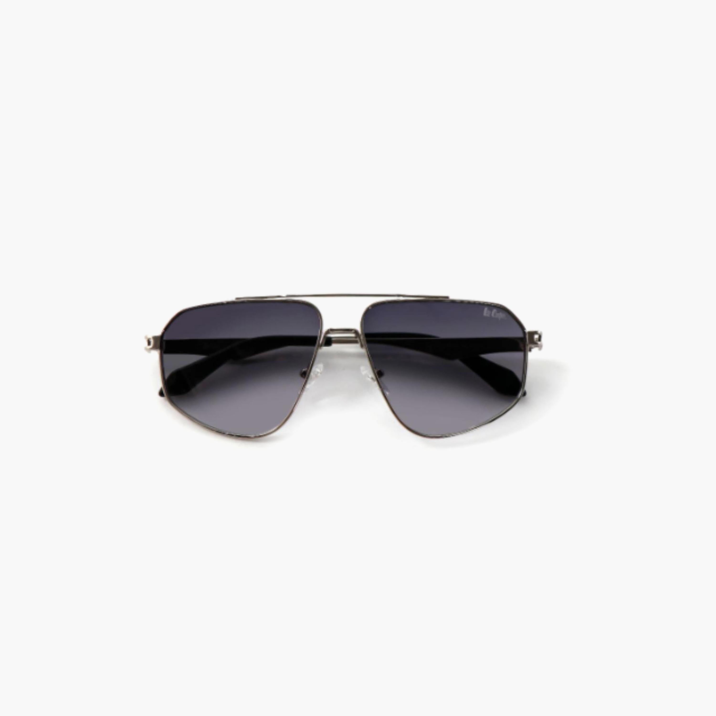نظارات شمسية رمادية مستقطبة من لي كوبر للجنسين بتصميم طيار | LCU10243C2-men-sunglasses-image-2