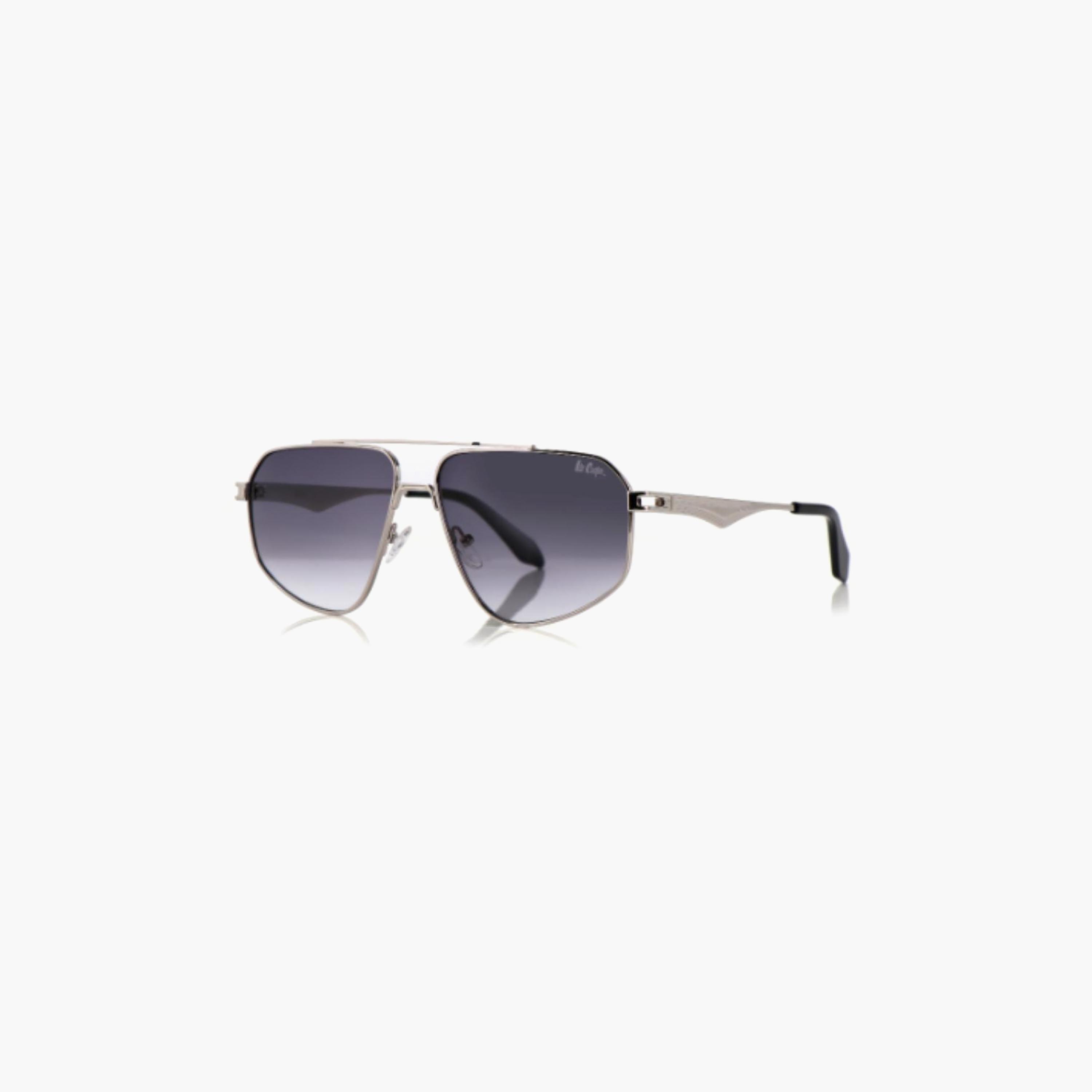 نظارات شمسية رمادية مستقطبة من لي كوبر للجنسين بتصميم طيار | LCU10243C2-men-sunglasses-image-3