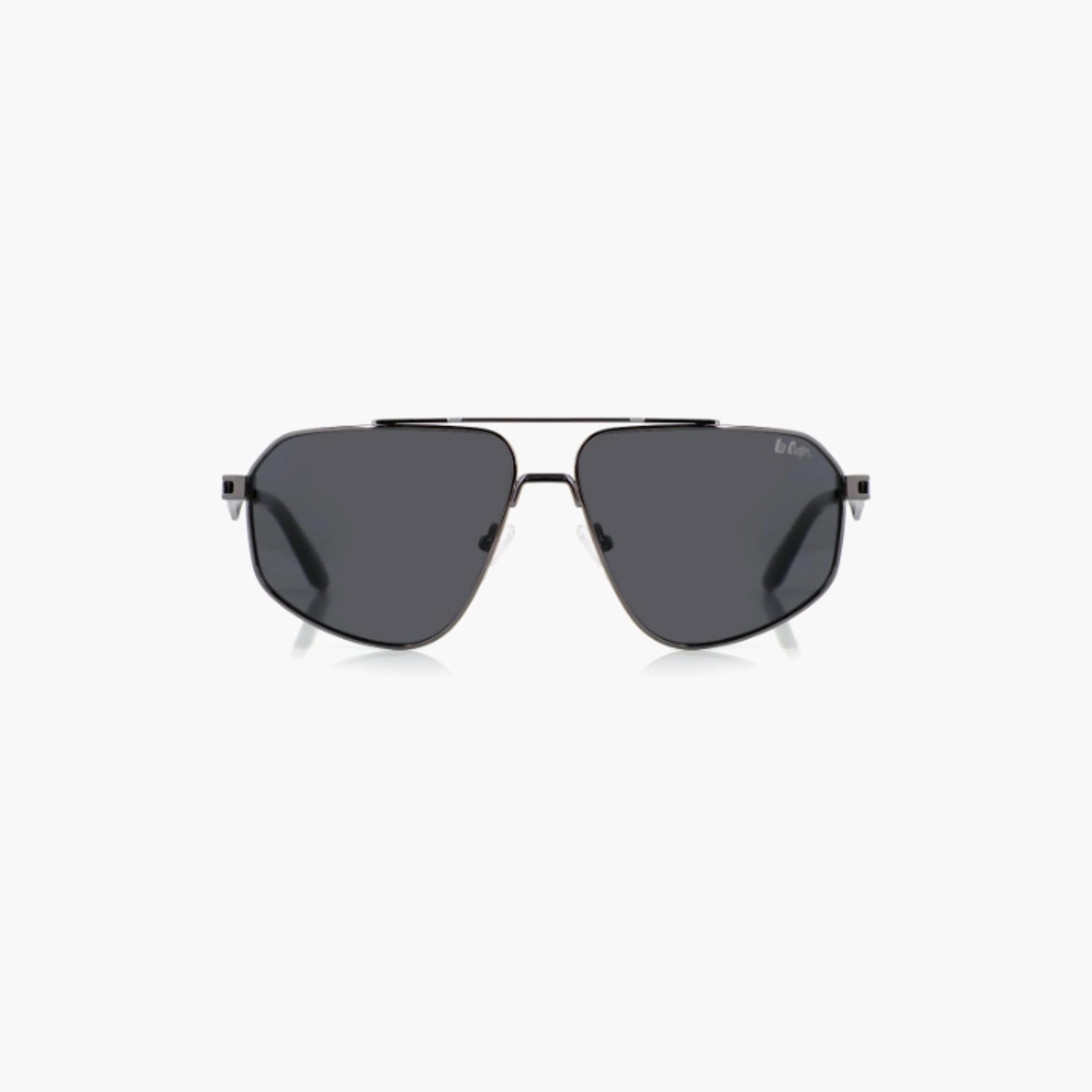 نظارات شمسية رمادية مستقطبة من لي كوبر للجنسين بتصميم طيار | LCU10243C3-men-sunglasses-image-4