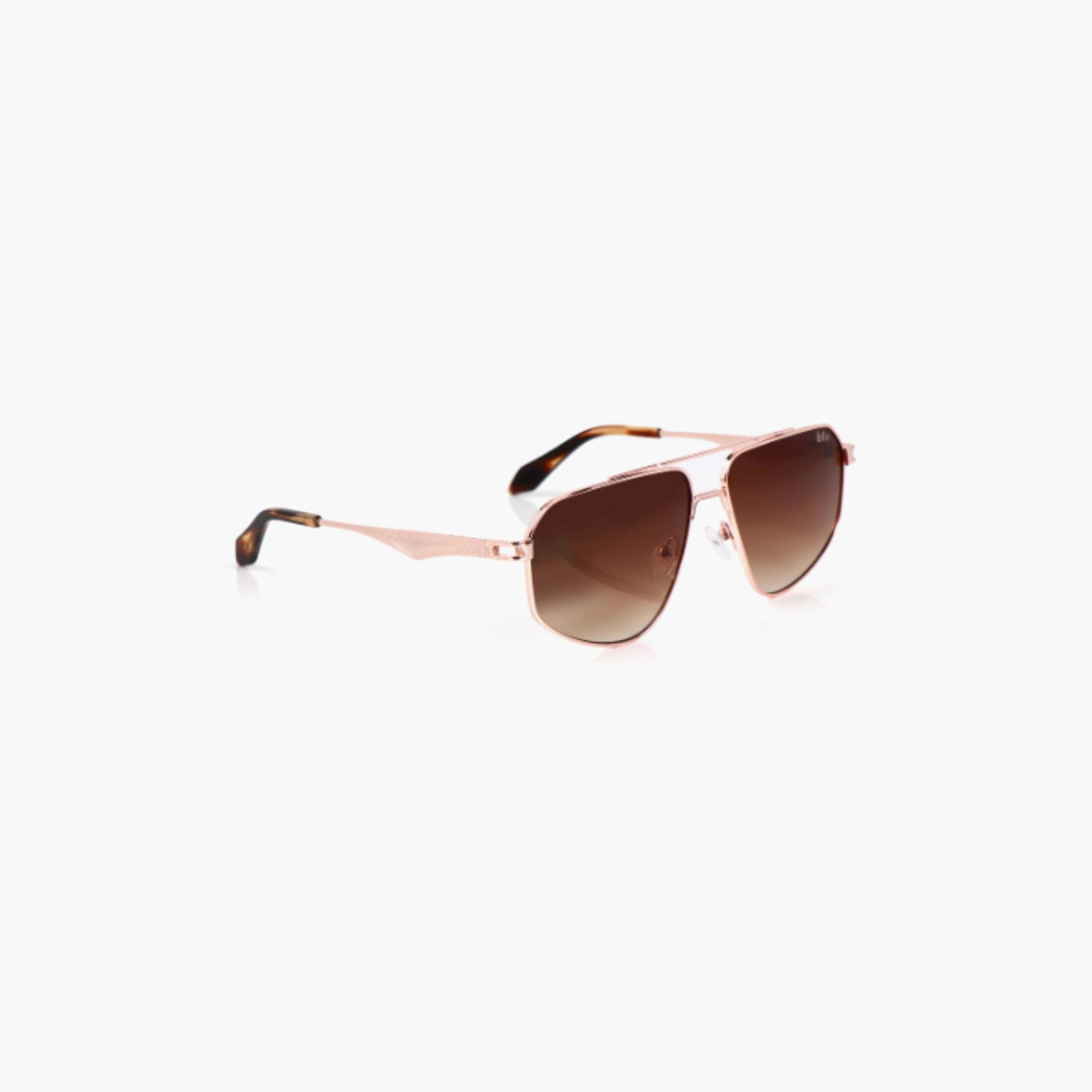 نظارات شمسية لي كوبر للجنسين بتصميم طيار وعدسات بنية مستقطبة | LCU10243C4-men-sunglasses-image-2