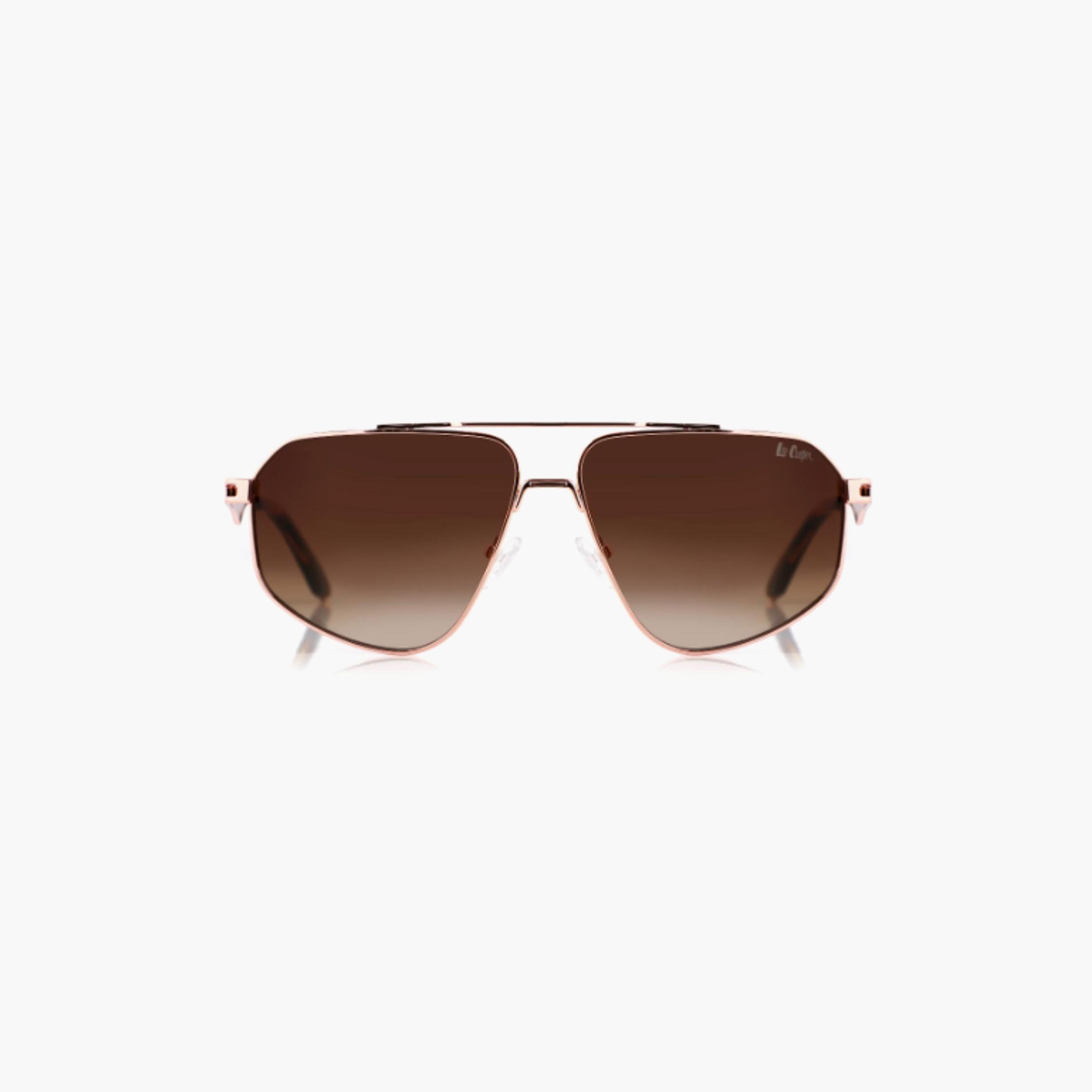 نظارات شمسية لي كوبر للجنسين بتصميم طيار وعدسات بنية مستقطبة | LCU10243C4-men-sunglasses-image-4
