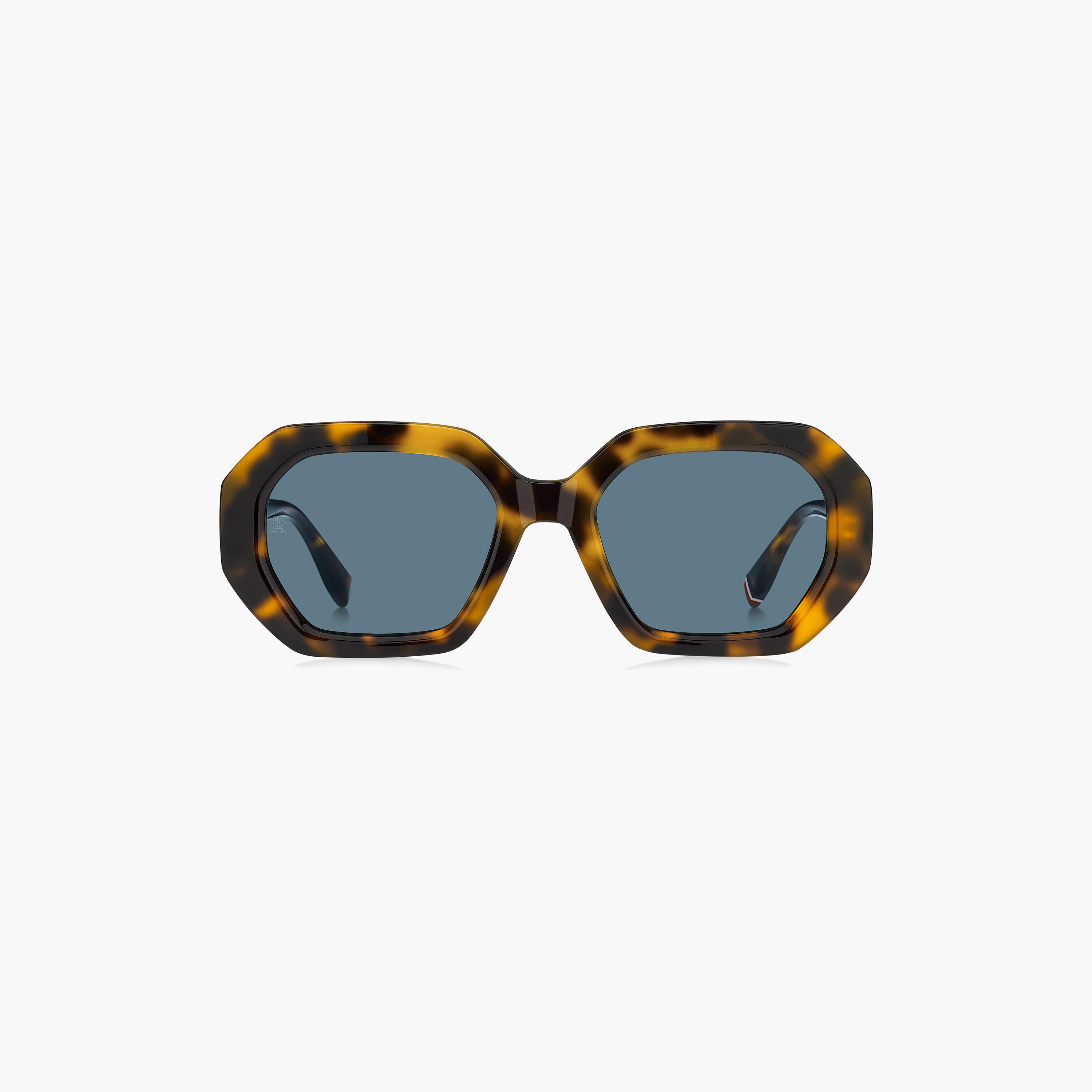نظارات شمسية نسائية من تومي هيلفيغر، سداسية الشكل، زرقاء اللون | TH-2155/S-EPZ-women-sunglasses-image-3