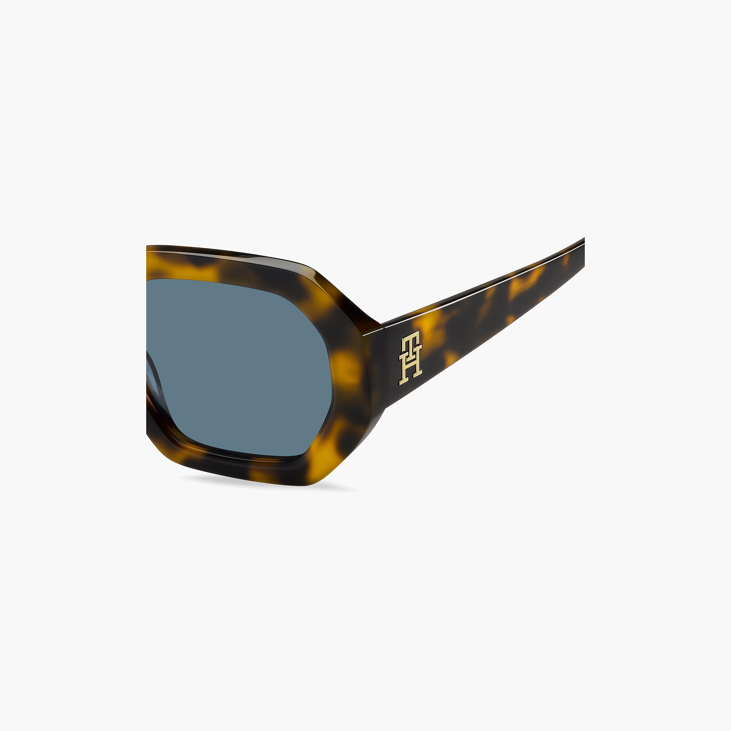 نظارات شمسية نسائية من تومي هيلفيغر، سداسية الشكل، زرقاء اللون | TH-2155/S-EPZ-women-sunglasses-image-4