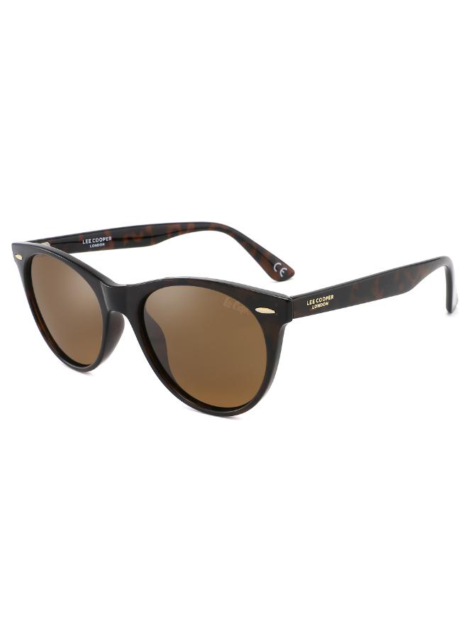 نظارات شمسية دائرية بنية اللون من لي كوبر للجنسين | LC1002C01-men-sunglasses-image-1