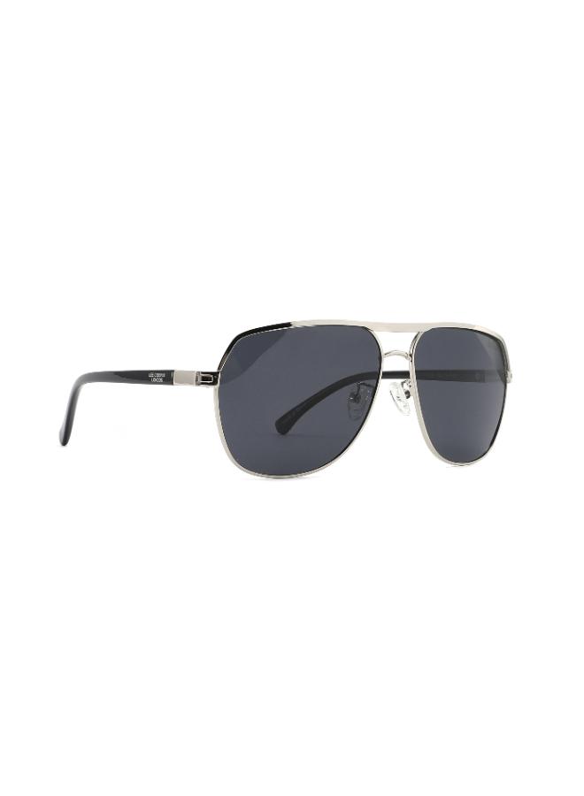 نظارات شمسية رجالية من لي كوبر بتصميم طيار وعدسات رمادية مستقطبة | LC1016C03-men-sunglasses-image-2