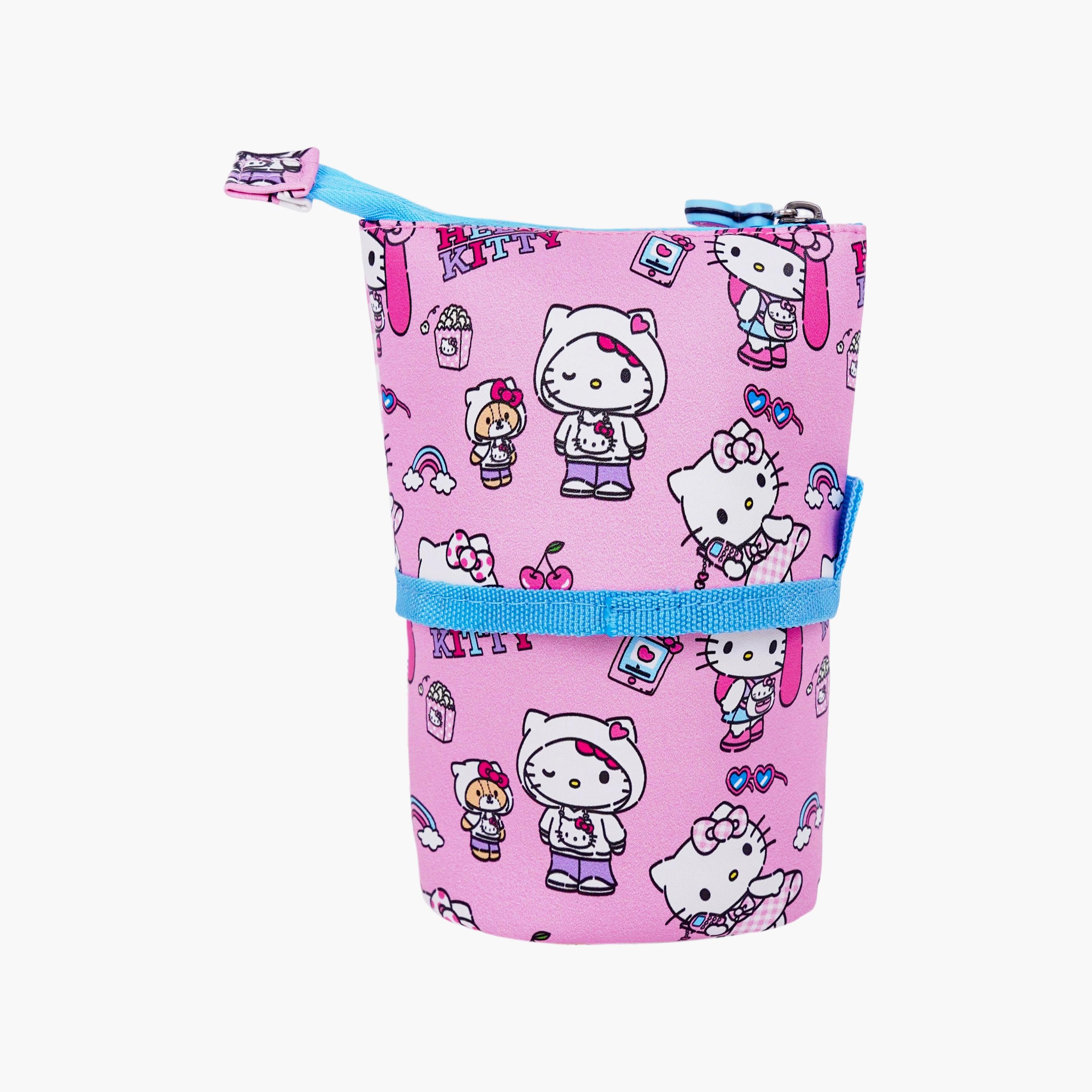 مقلمة هيلو كيتي مع سحاب إغلاق - بوليستر من سانريو-school-stationery-pencilcases-image-2