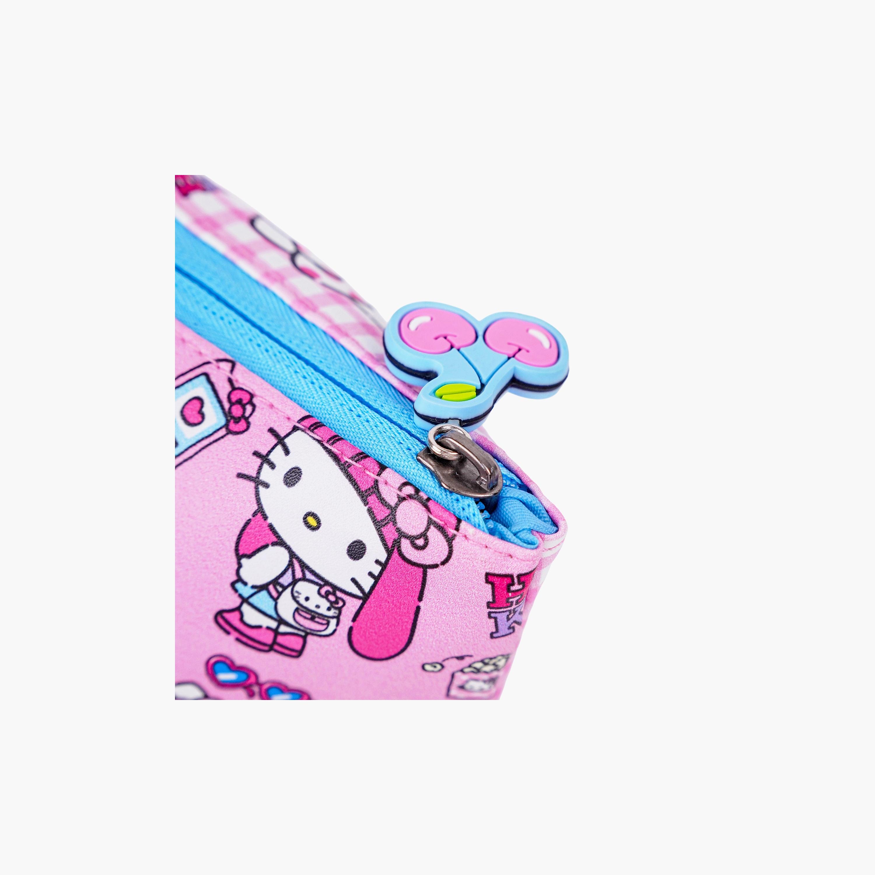 مقلمة هيلو كيتي مع سحاب إغلاق - بوليستر من سانريو-school-stationery-pencilcases-image-4
