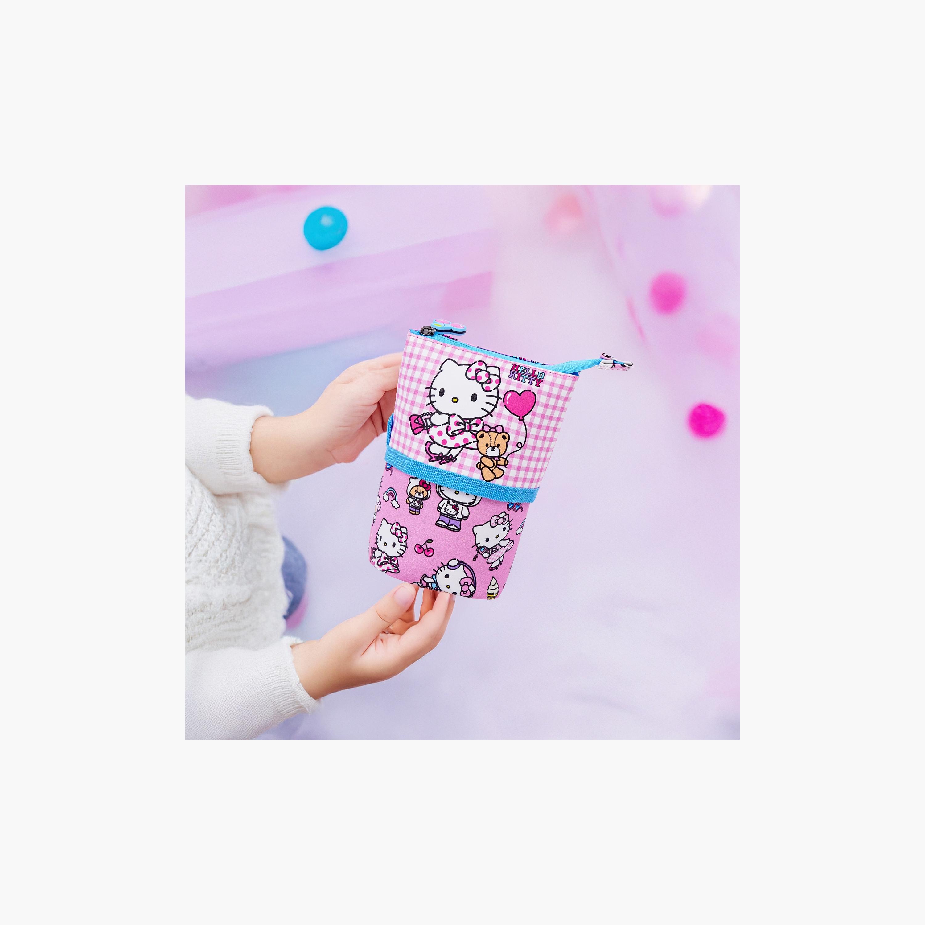 مقلمة هيلو كيتي مع سحاب إغلاق - بوليستر من سانريو-school-stationery-pencilcases-image-6