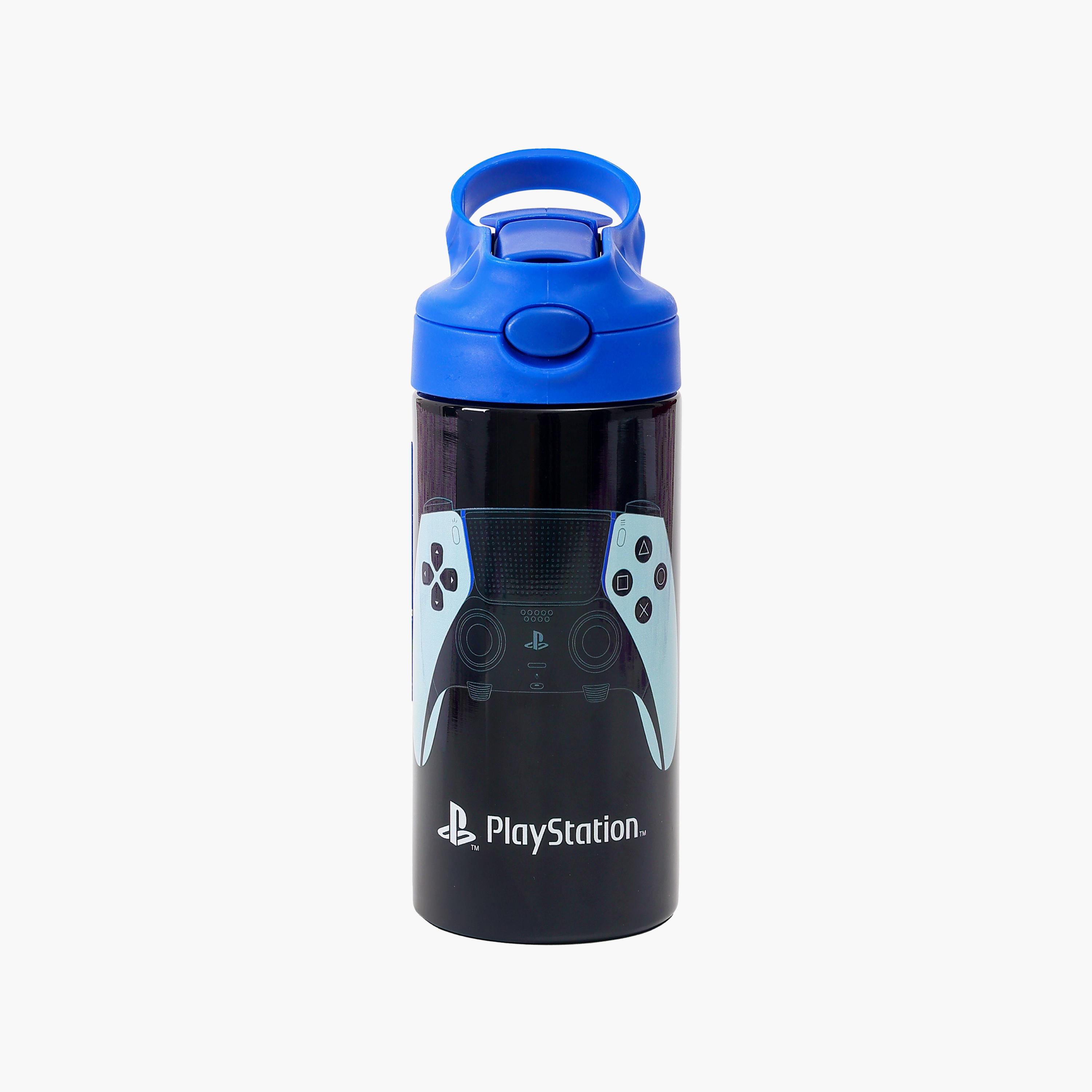Sony Playstation Controllers Stainless Steel Water Bottle with Flip-Top Spout & Handle - 400 ml-school-waterbottles-image-1