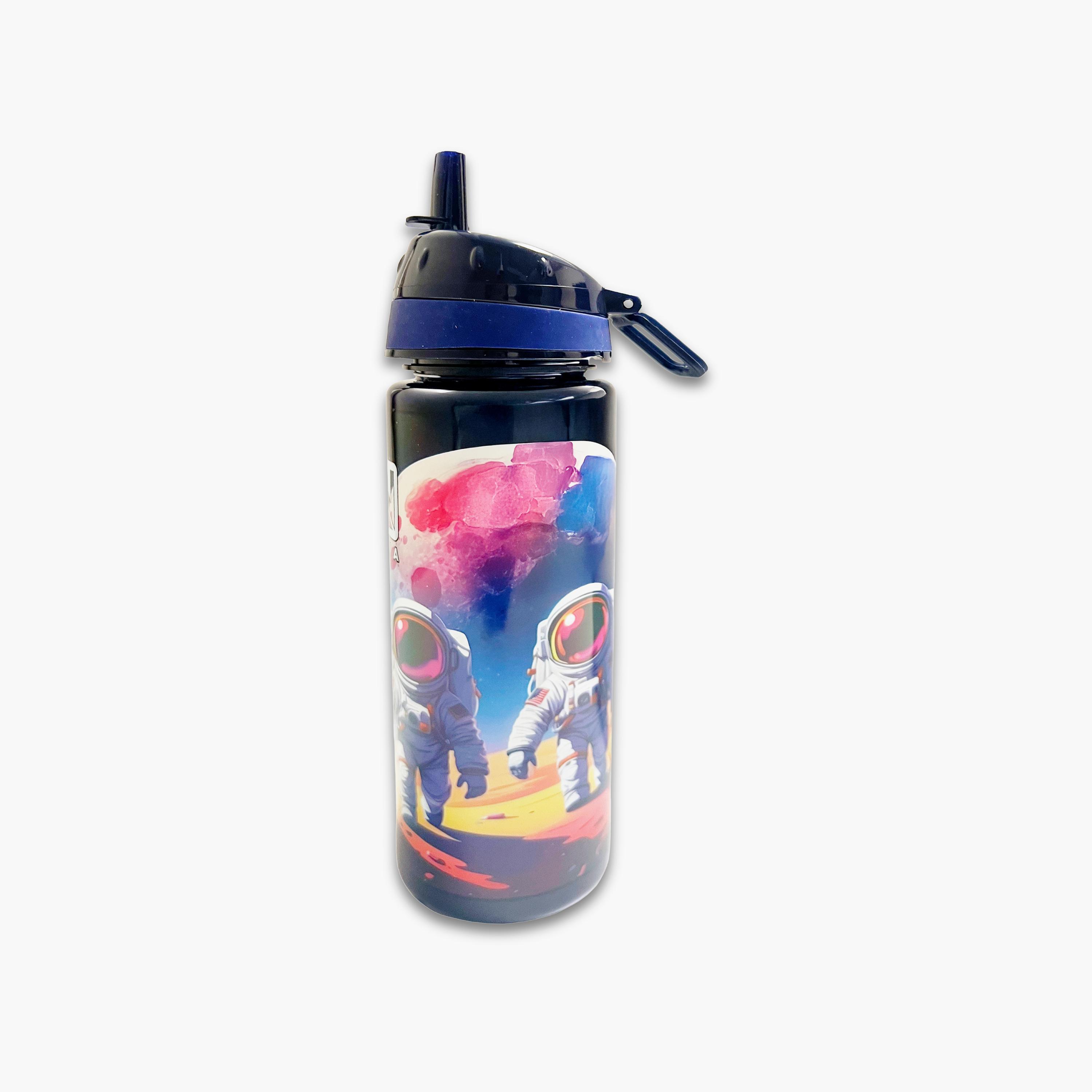 Trucare Space Plastic Water Bottle with Flip-Top Spout & Handle - 750 ml-school-waterbottles-image-2